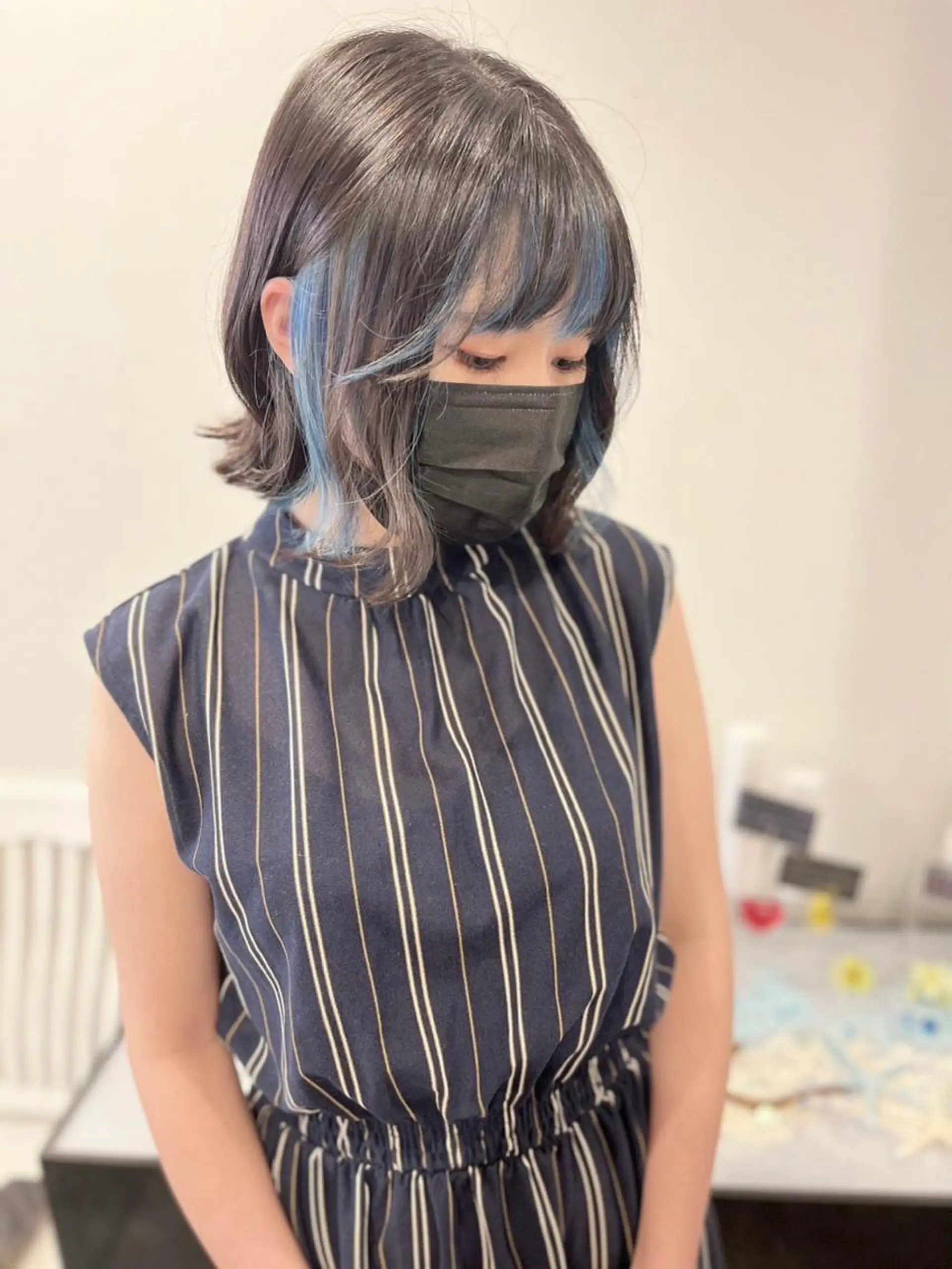 ミディアム カラー ブリーチ ハイトーンカラー ヘアカラー 🐺青木光太朗 ウルフ/レイヤー🐺のヘアスタイル