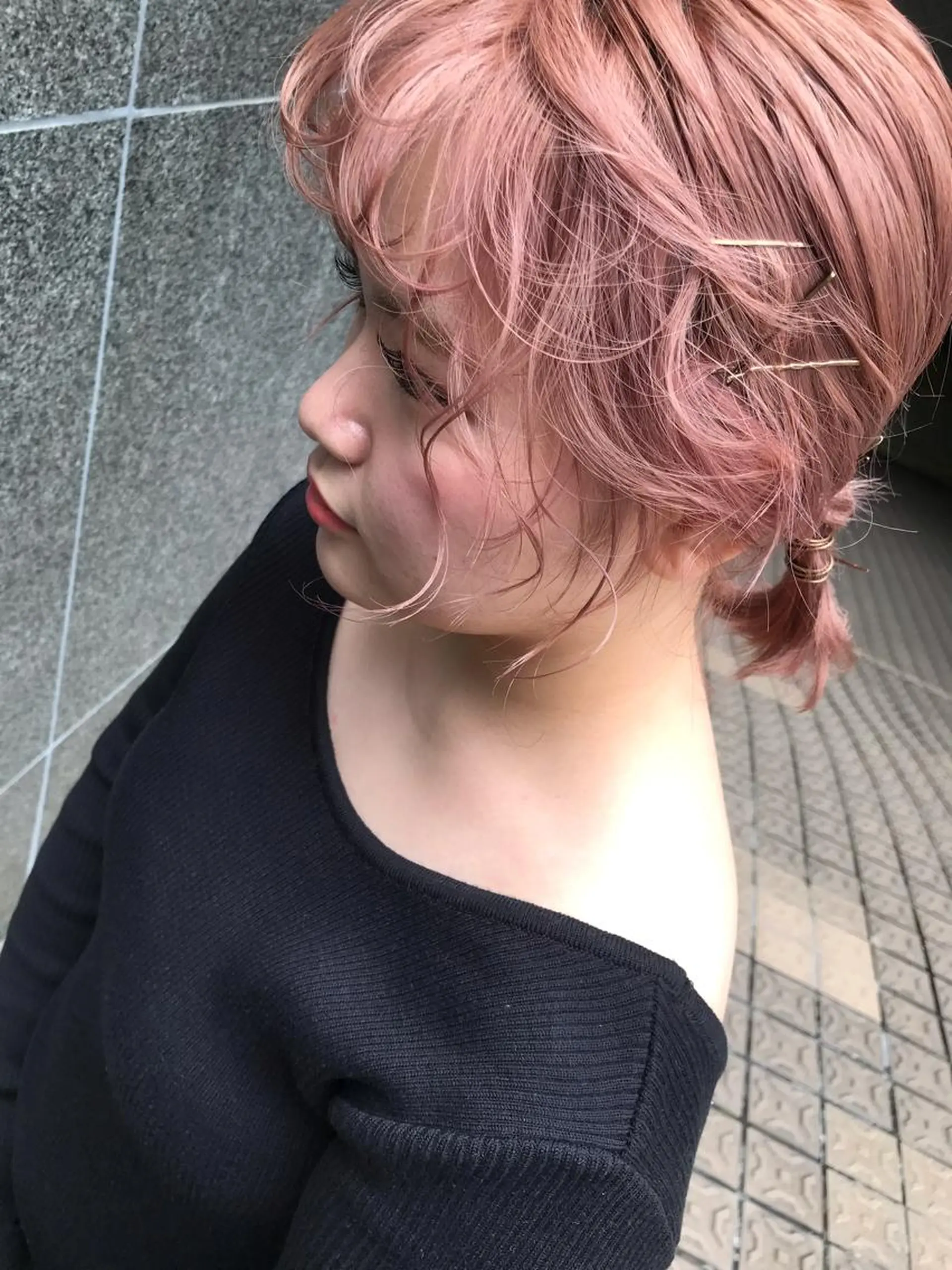 セミロング ヘアカラー 韓国 / 中国ヘア 🦋Noniのヘアスタイル