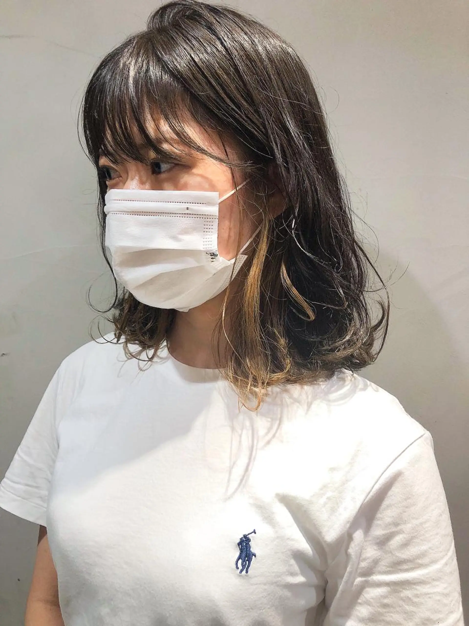 ミディアム カラー 圧倒的透明感カラー nana🦕のヘアスタイル