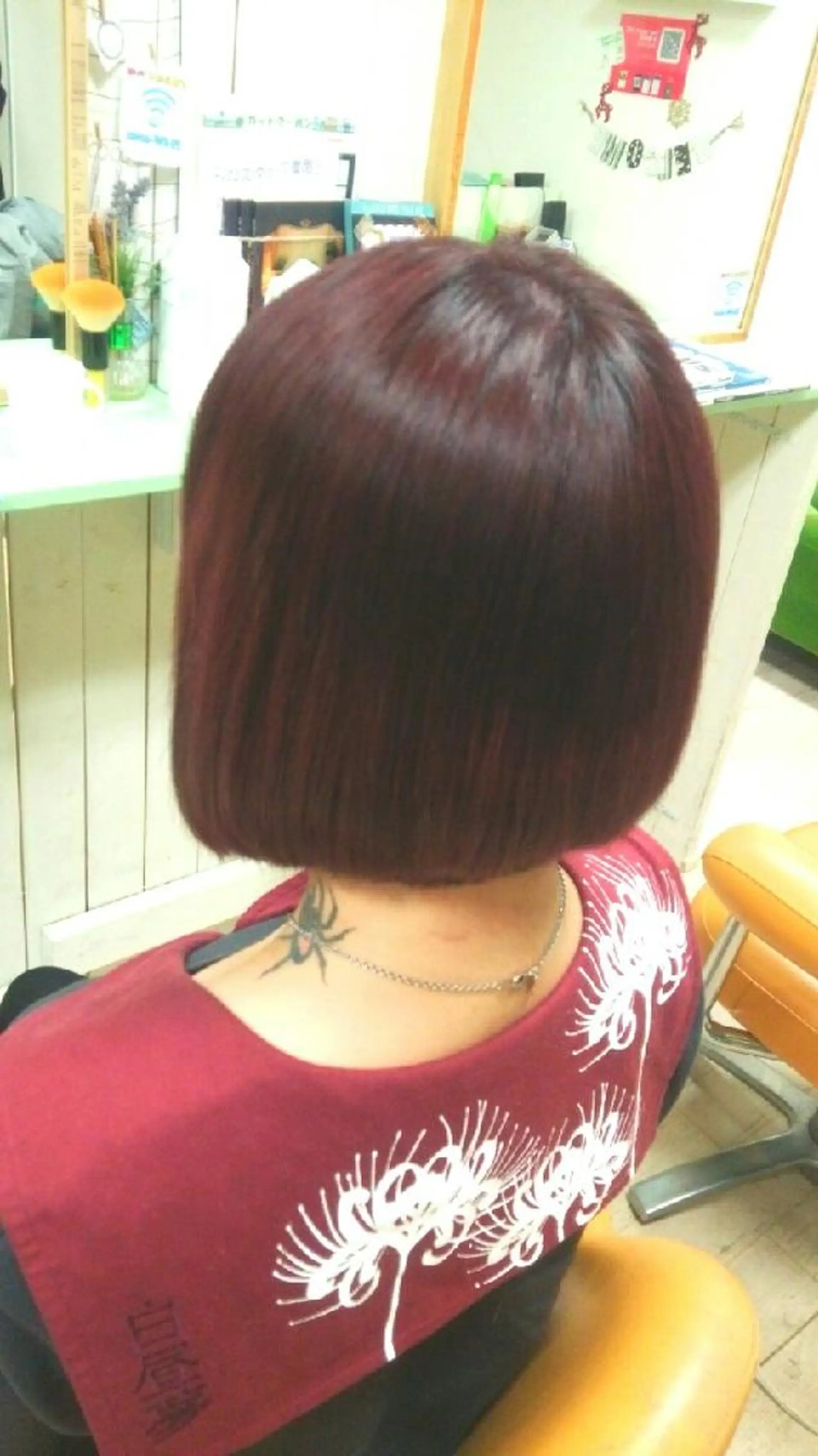 ショート カラー ピンクカラー ボブ エミタス ☆のヘアスタイル