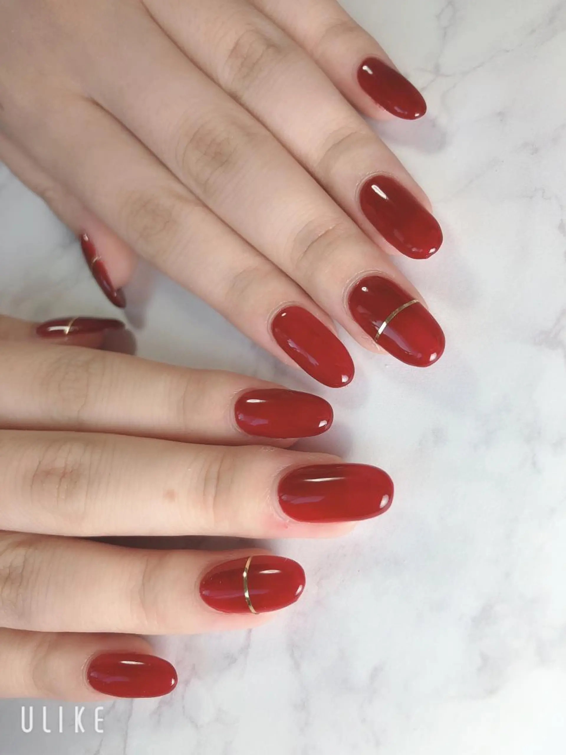 ネイル ボルドー Nailsalon Luanaのネイルデザイン