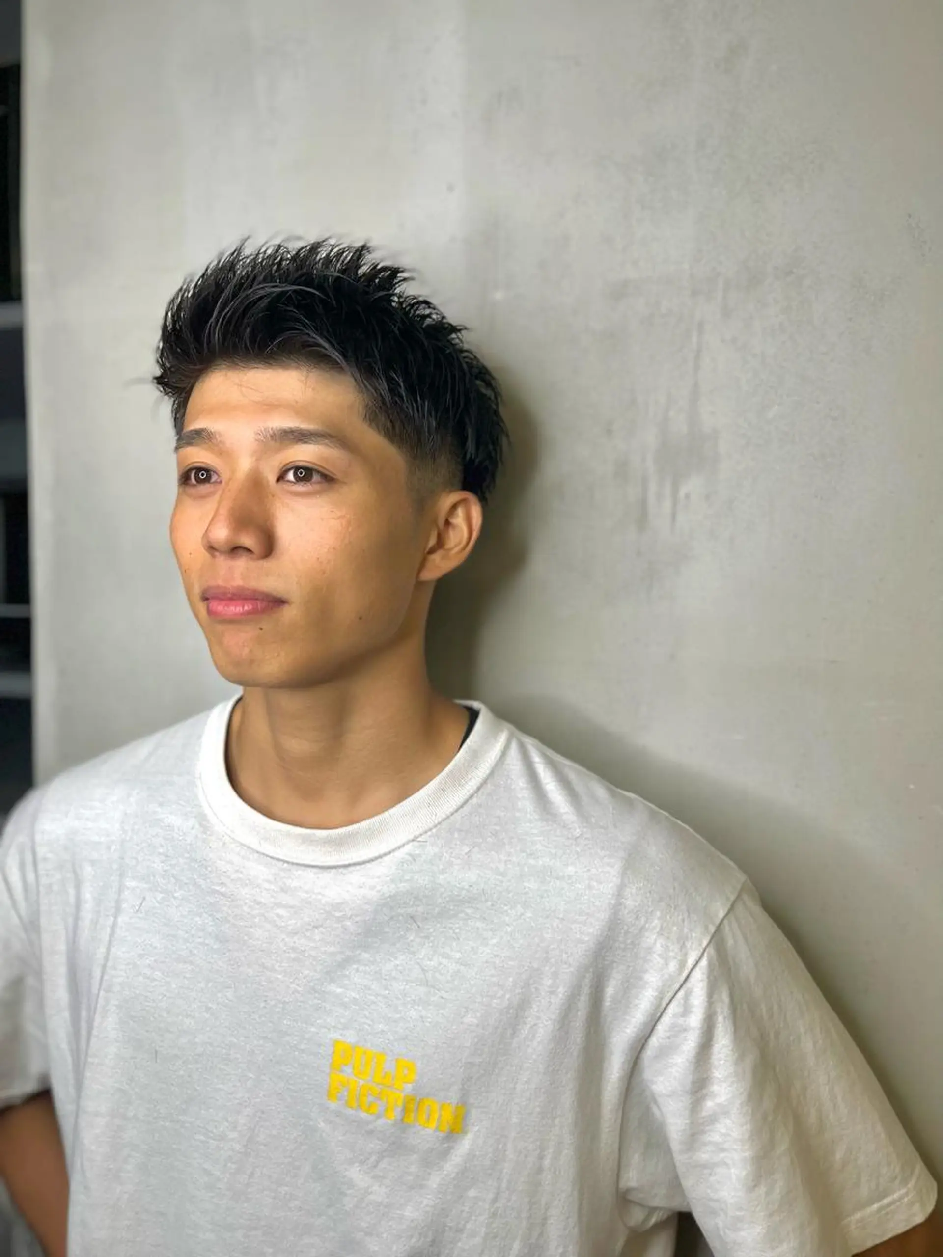 ショート メンズ アップバング ショートヘア FRANKS BARBER and BEER CLUB所属・メンズカット 大畑公平のヘアスタイル