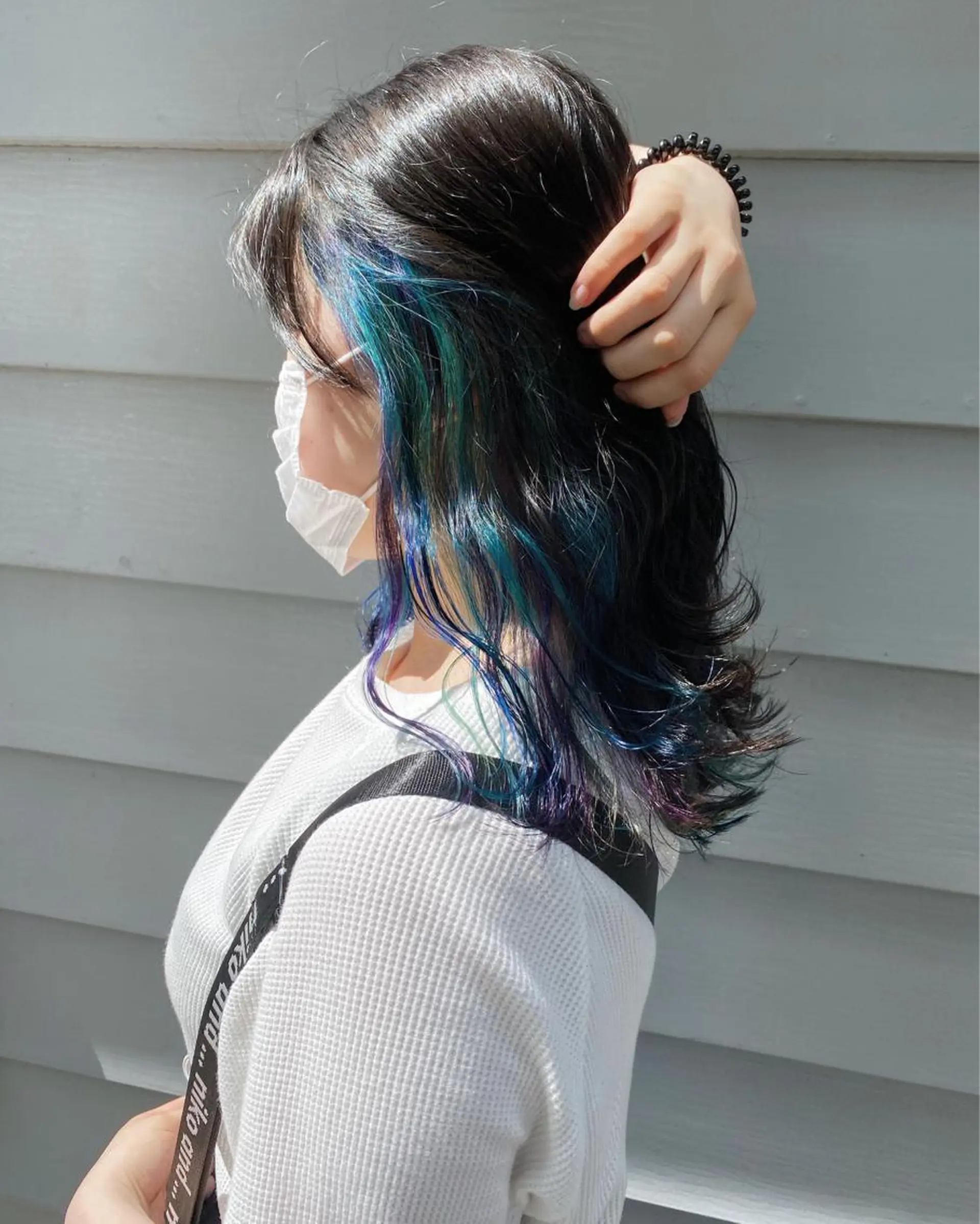 ミディアム カラー ユニコーンカラー カット ヘアカラー フラム所属・WATANABE MISAKIのヘアスタイル