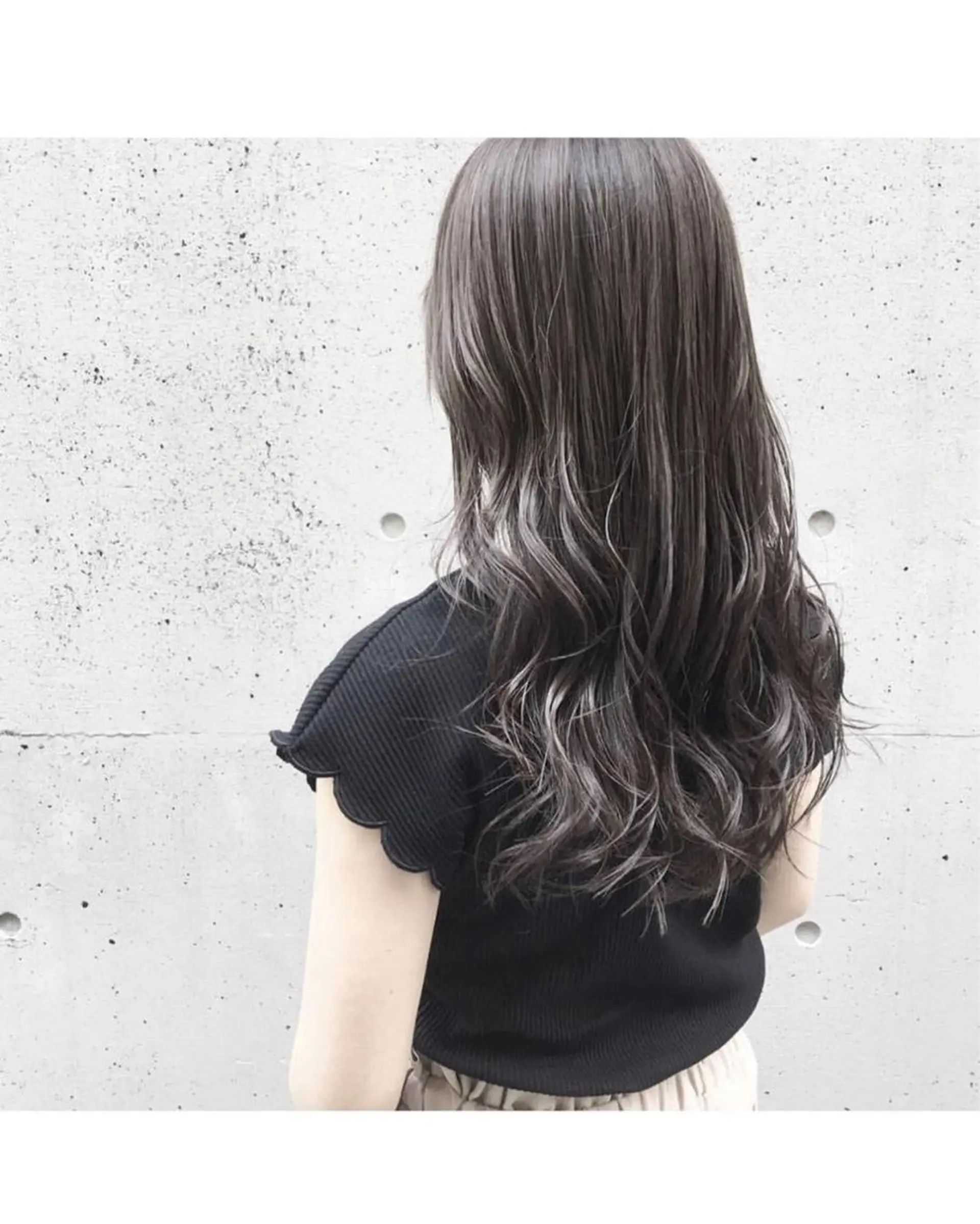 セミロング ヘアカラー トリートメント kiy by ioeのヘアスタイル