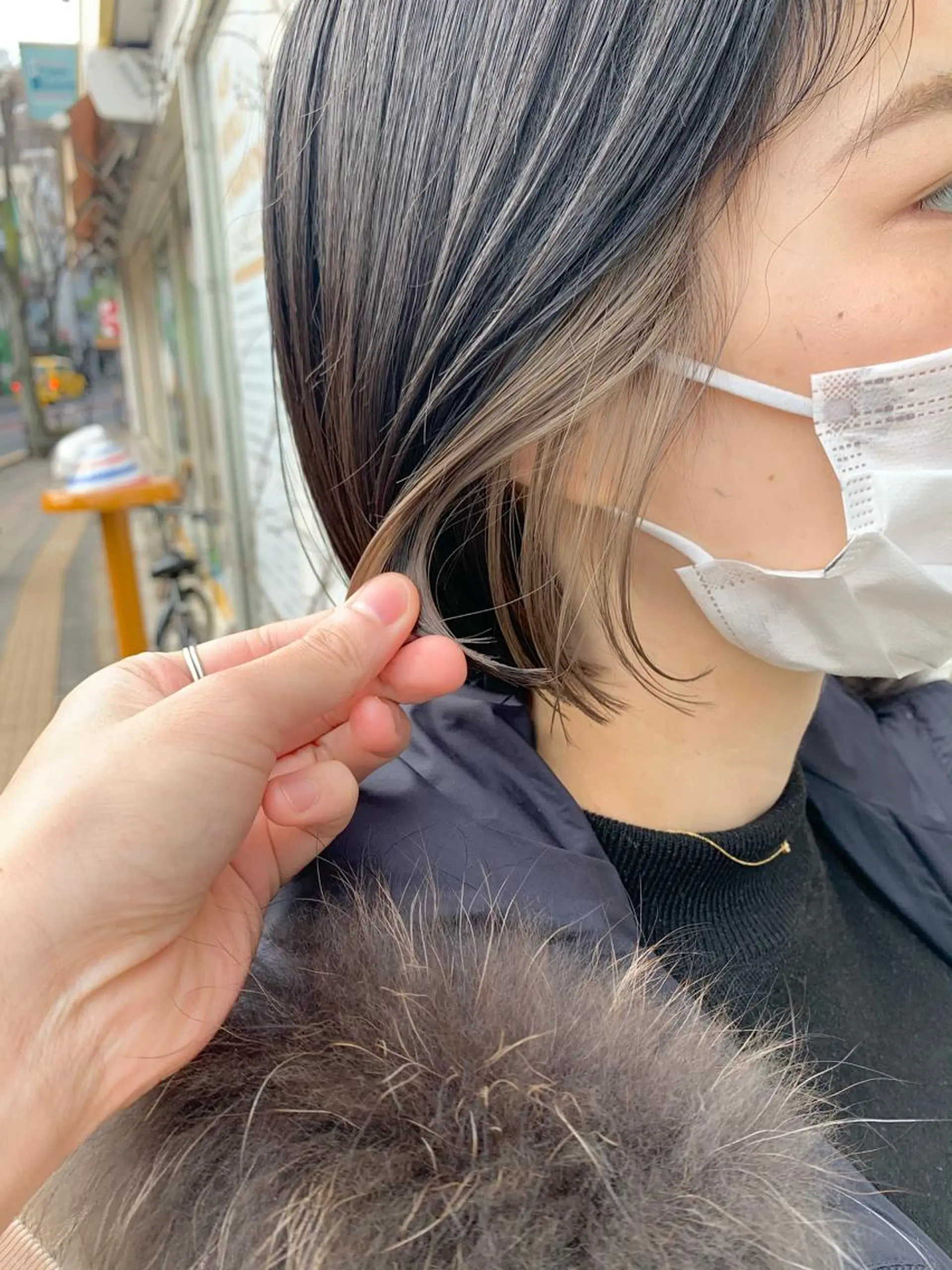 ミディアム カラー ベージュカラー 川本 裕🌿のヘアスタイル