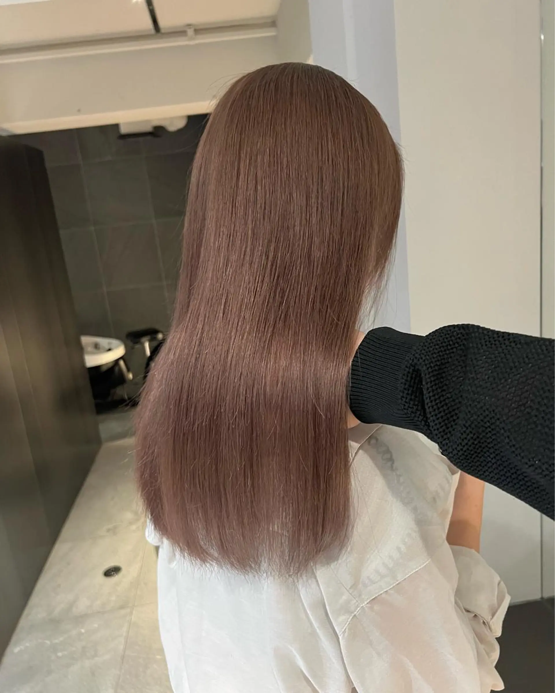 ロング カラー ヘアカラー トリートメント 原田 彩也のヘアスタイル