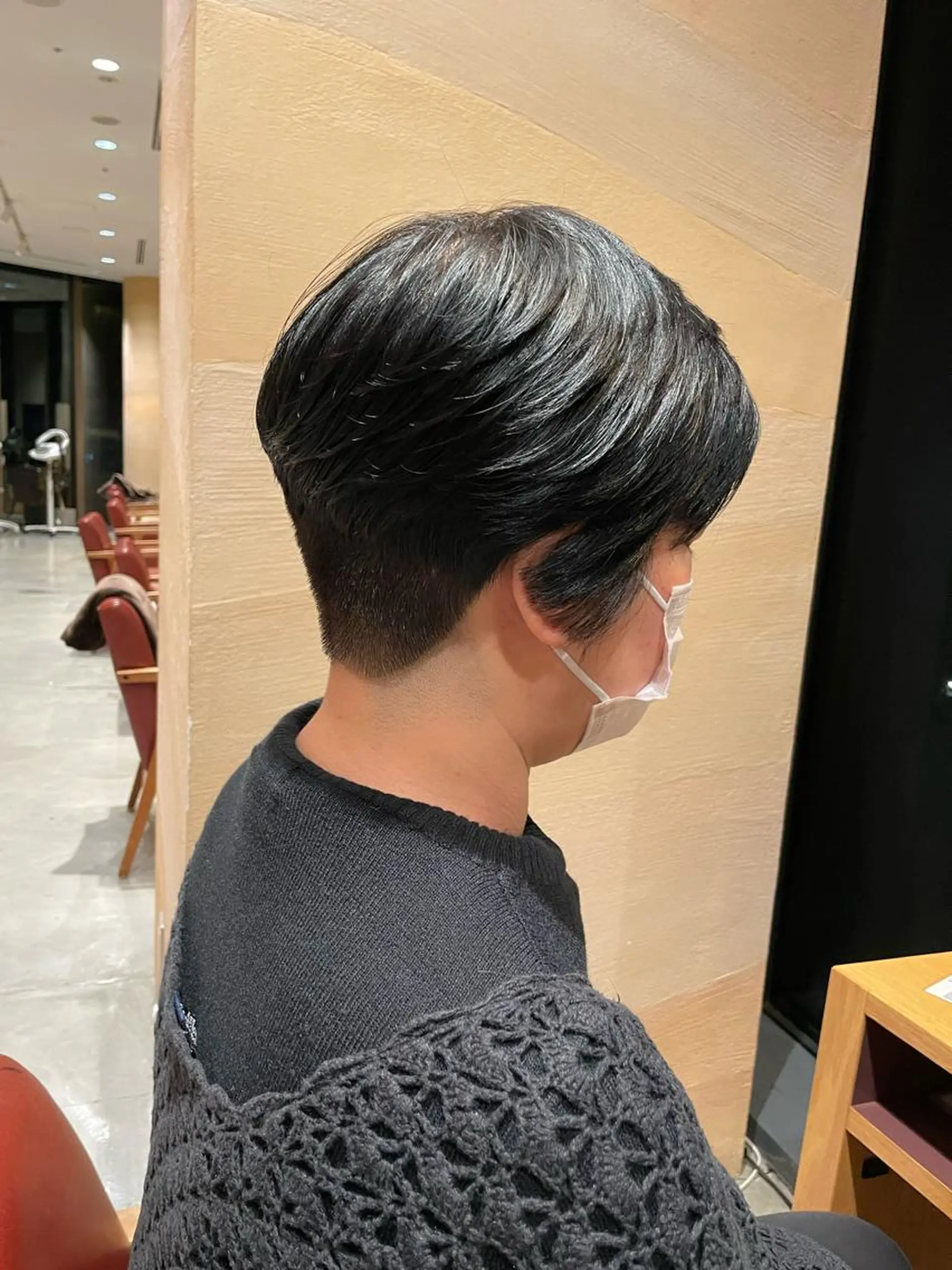 ショート ショートヘア 箭内葉月/メンズ👔 ワンカールパーマのヘアスタイル