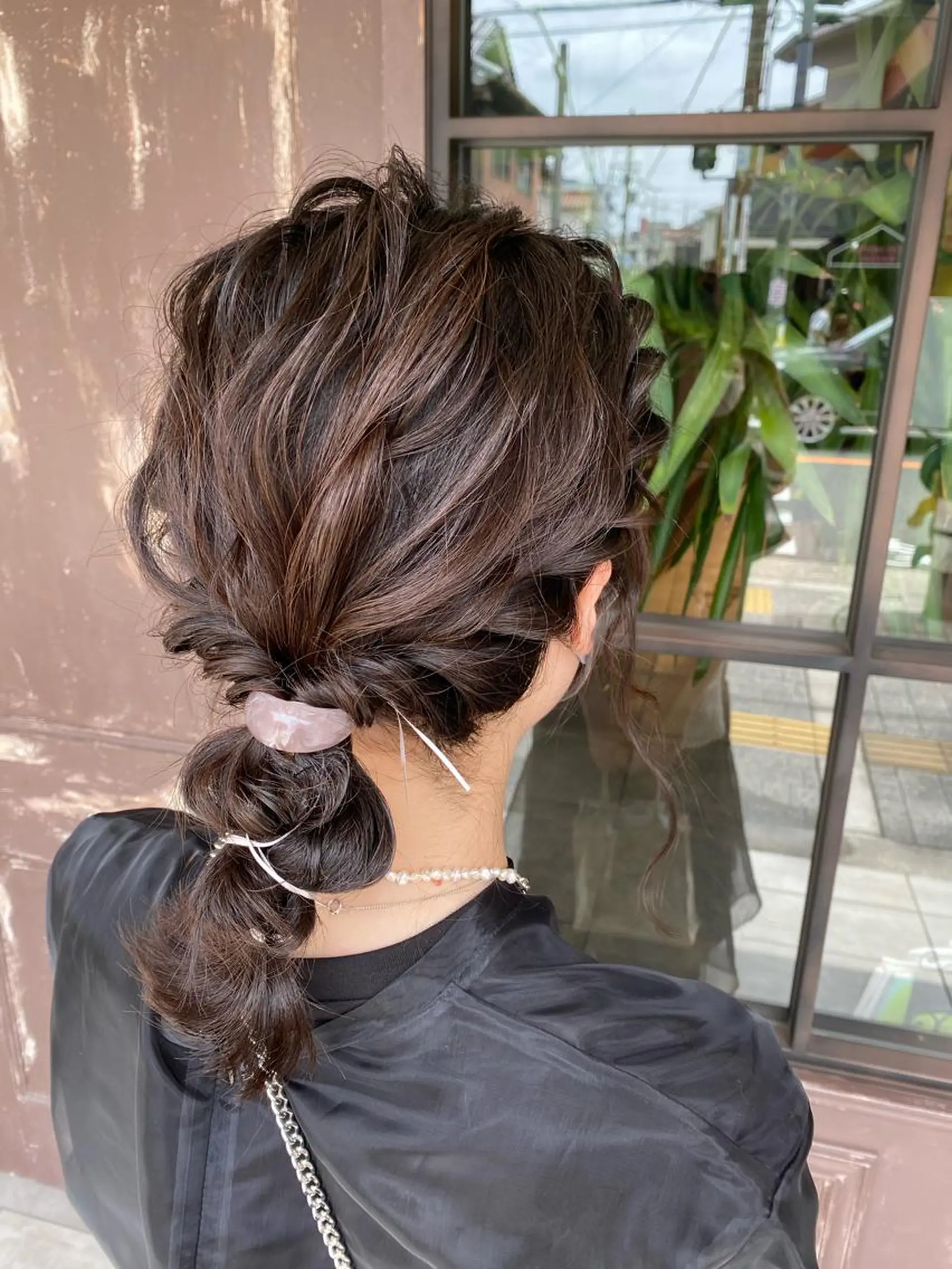 セミロング ヘアアレンジ ヘアセット 川越 輝梨奈のヘアスタイル