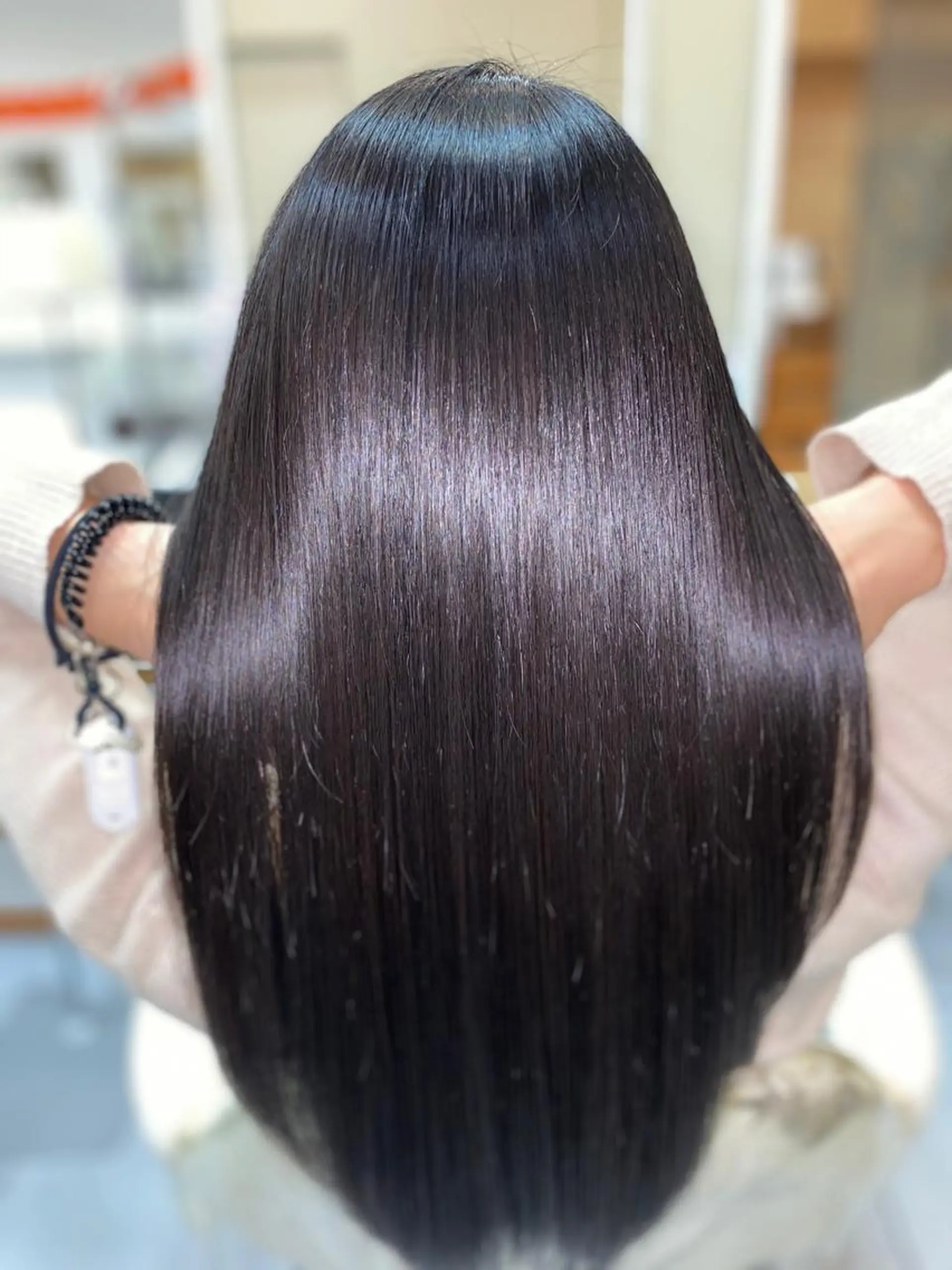 ロング パーマ 縮毛矯正 トリートメント 髪質改善/縮毛矯正 /ブリーチ矯正/岡部のヘアスタイル