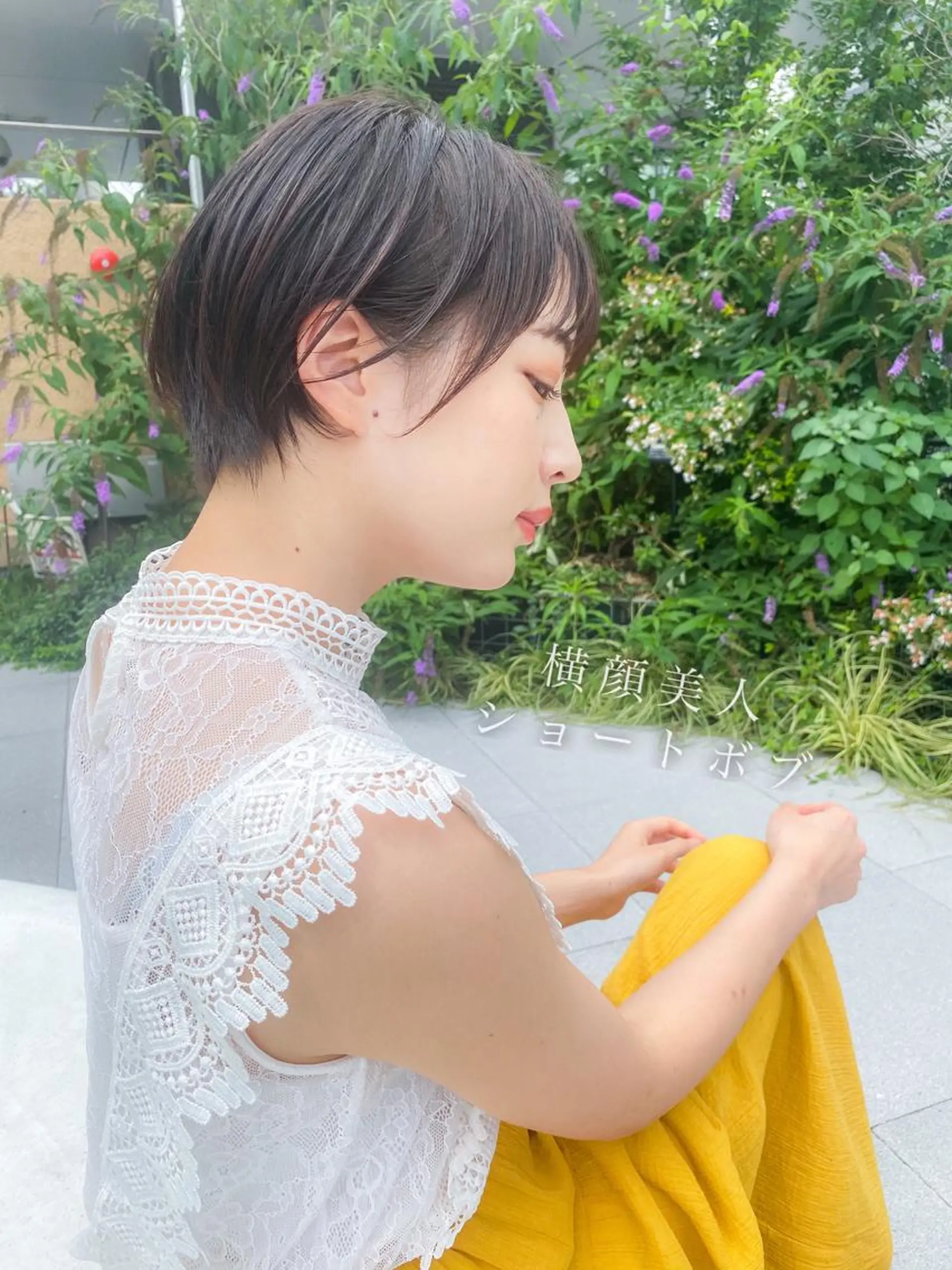 ショート カラー 顔周りレイヤー/ボブ 銀座✨中野まさひろのヘアスタイル