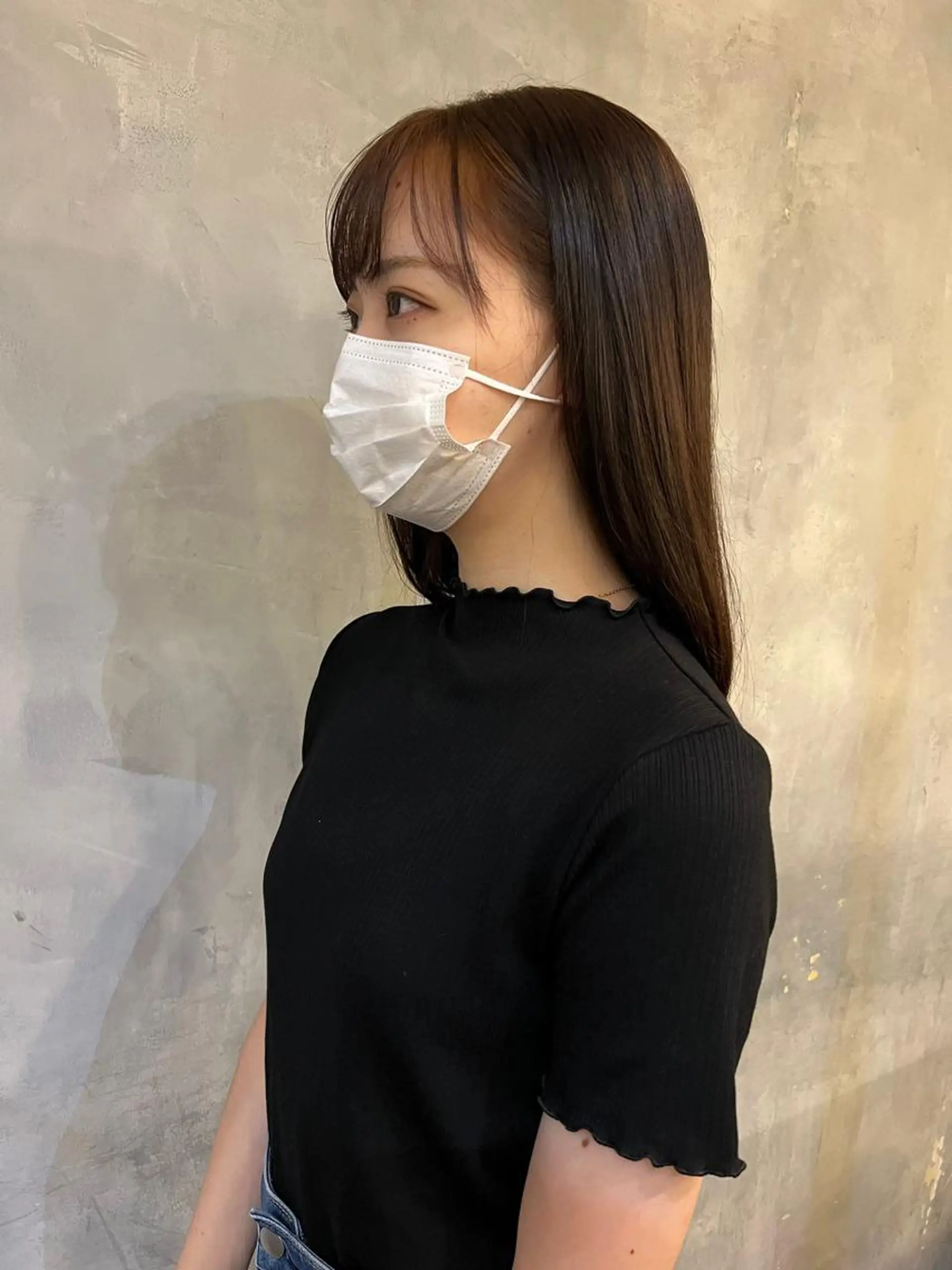 ミディアム パーマ 滝内 佑弥のヘアスタイル