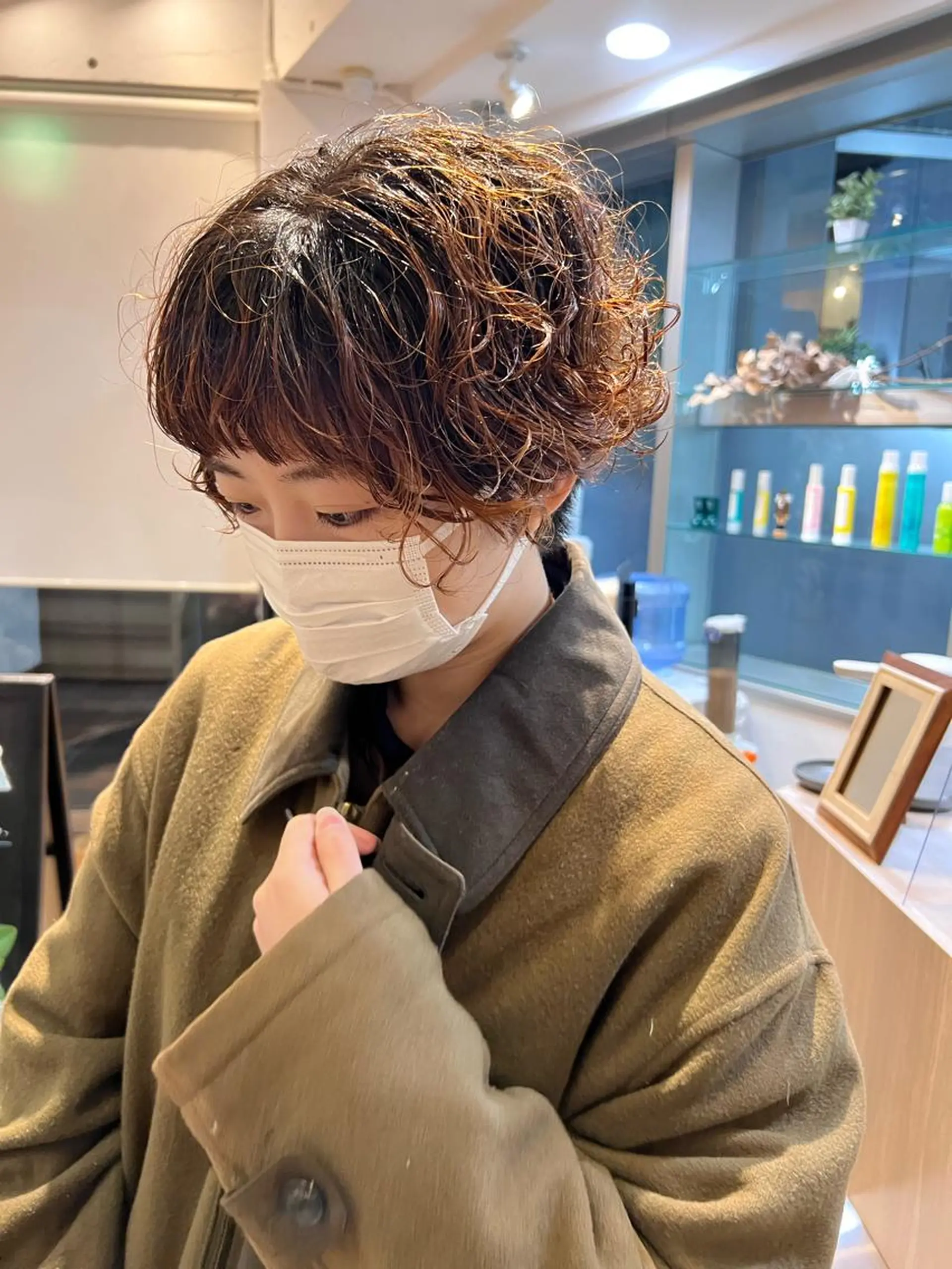 ショート パーマ しみず さくら🌸のヘアスタイル