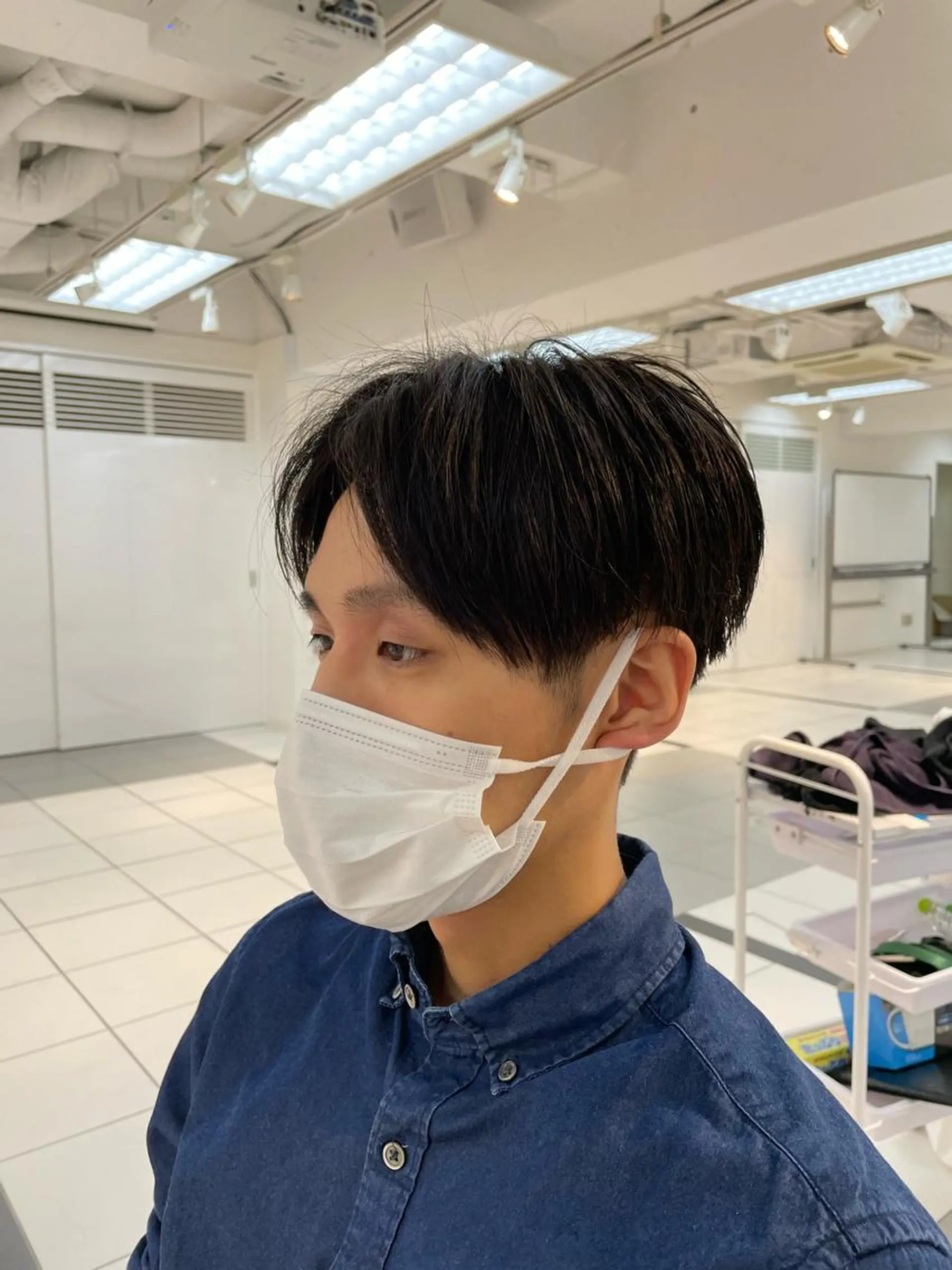 メンズ 🐬脱白髪染めカラー 清水大世🐬のヘアスタイル