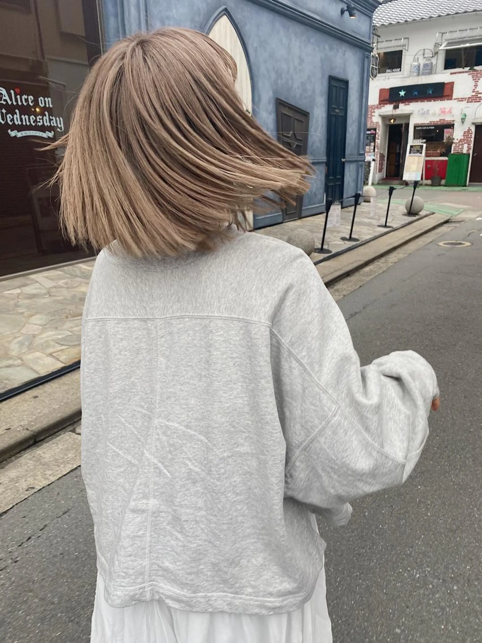 ミディアム カラー ヘアアレンジ umu.［韓国ヘア /ダウンパーマ］のヘアスタイル