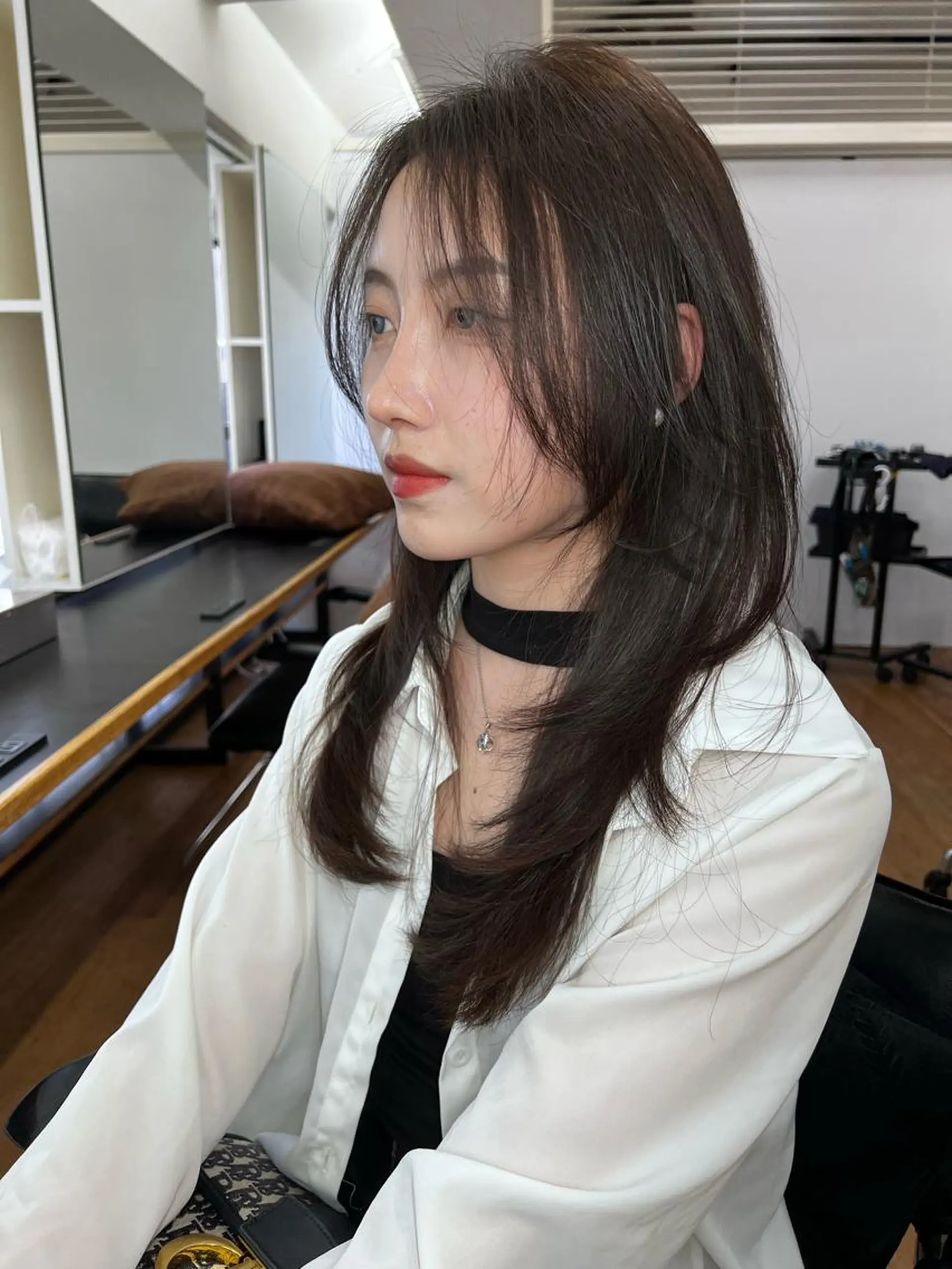 セミロング 髪質改善 韓国風ヘア レイヤーカット トリートメント ワンホンレイヤー 🇨🇳ワンホンヘア 下田鉄也のヘアスタイル
