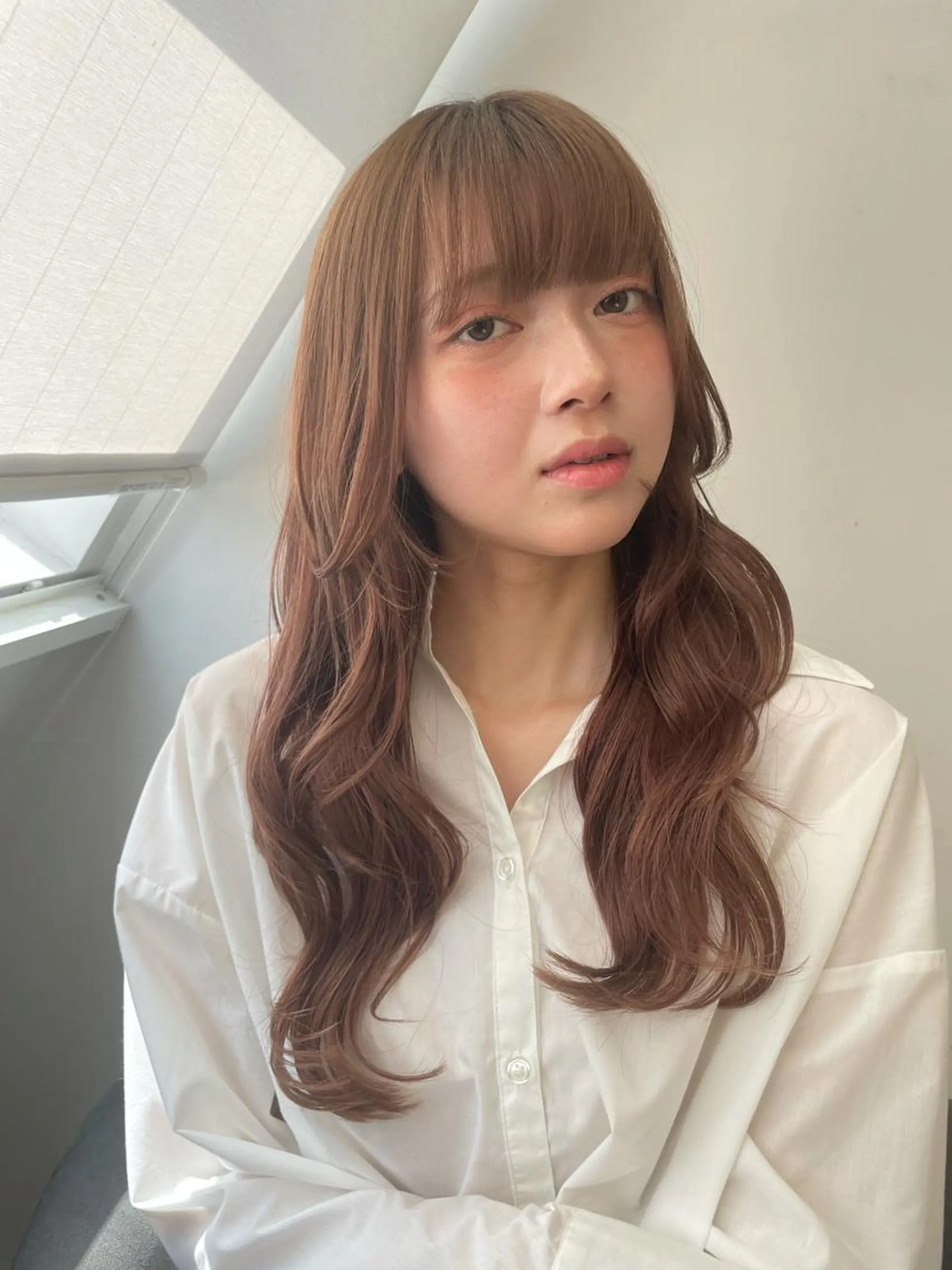 ロング カラー ラベンダーカラー 💗韓国ヘア/透明感 💗若菜あいこのヘアスタイル