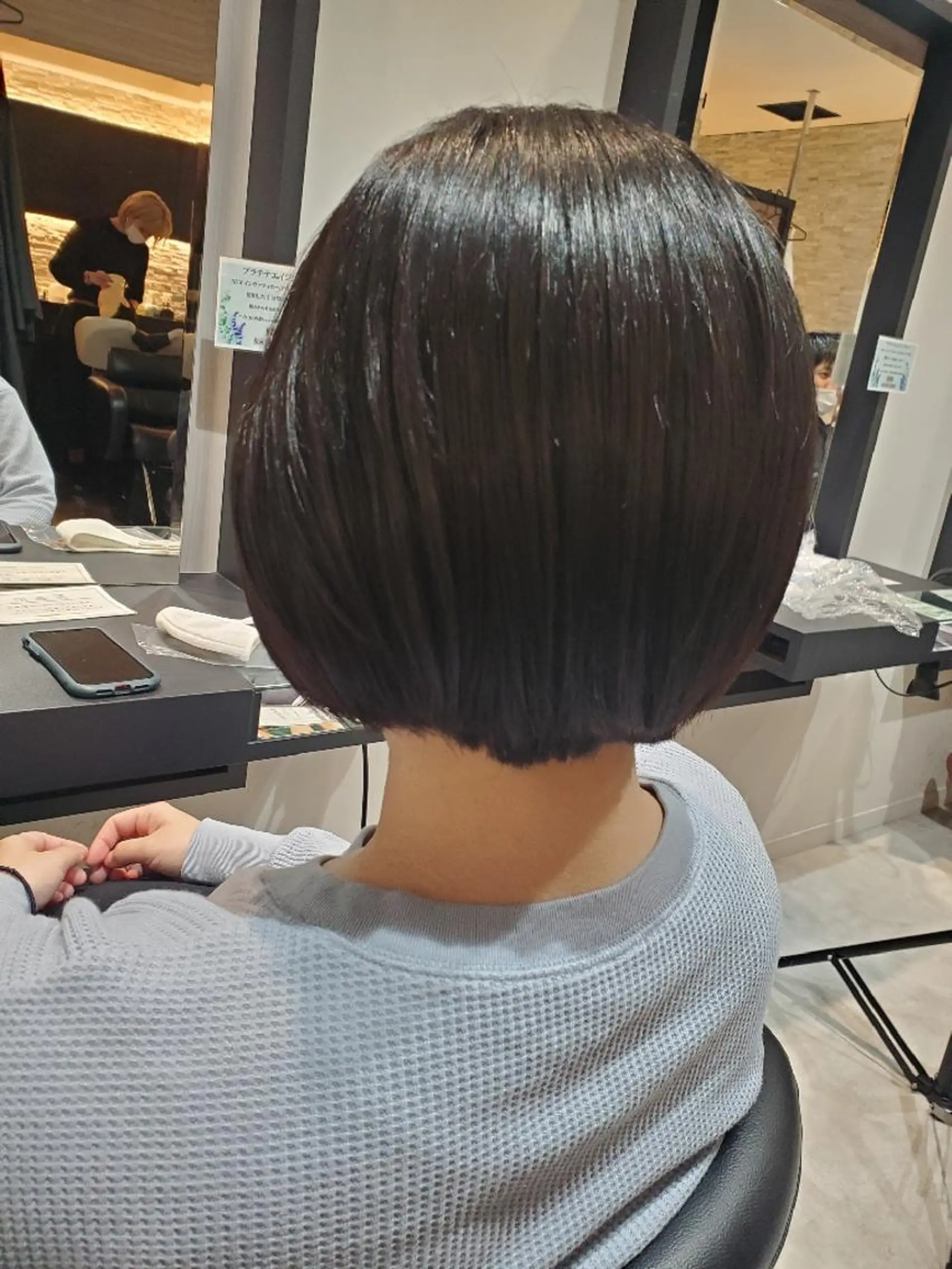 ショート ボブ ショートヘア クロードモネH2Oアヴェダ渋谷ヒカリエ店所属・はんだ さきえのヘアスタイル