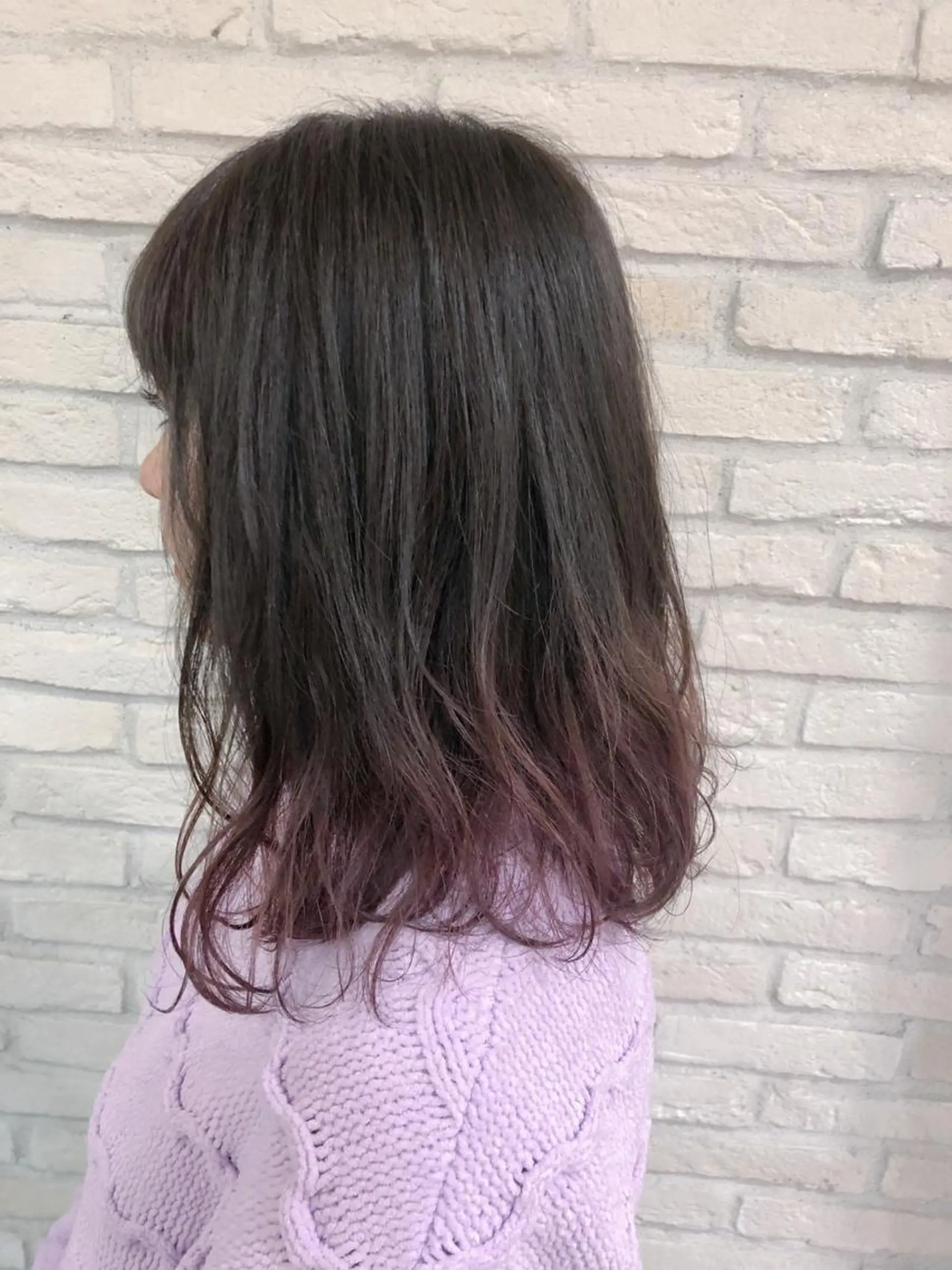 ミディアム カラー グラデーションカラー ピンクカラー HAUS 片山みほのヘアスタイル