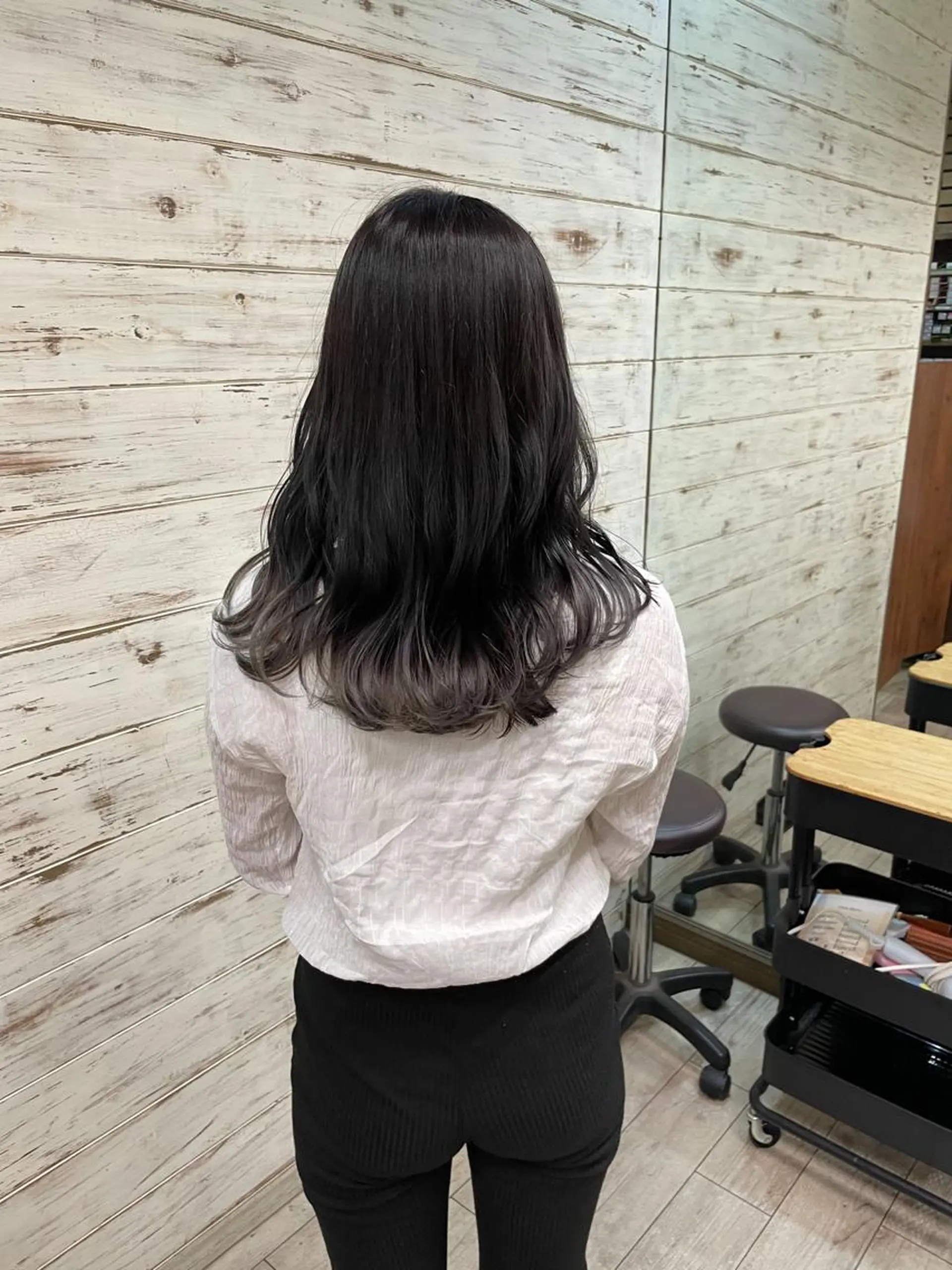 ミディアム カラー 高橋 みく/ minim 暖色のヘアスタイル