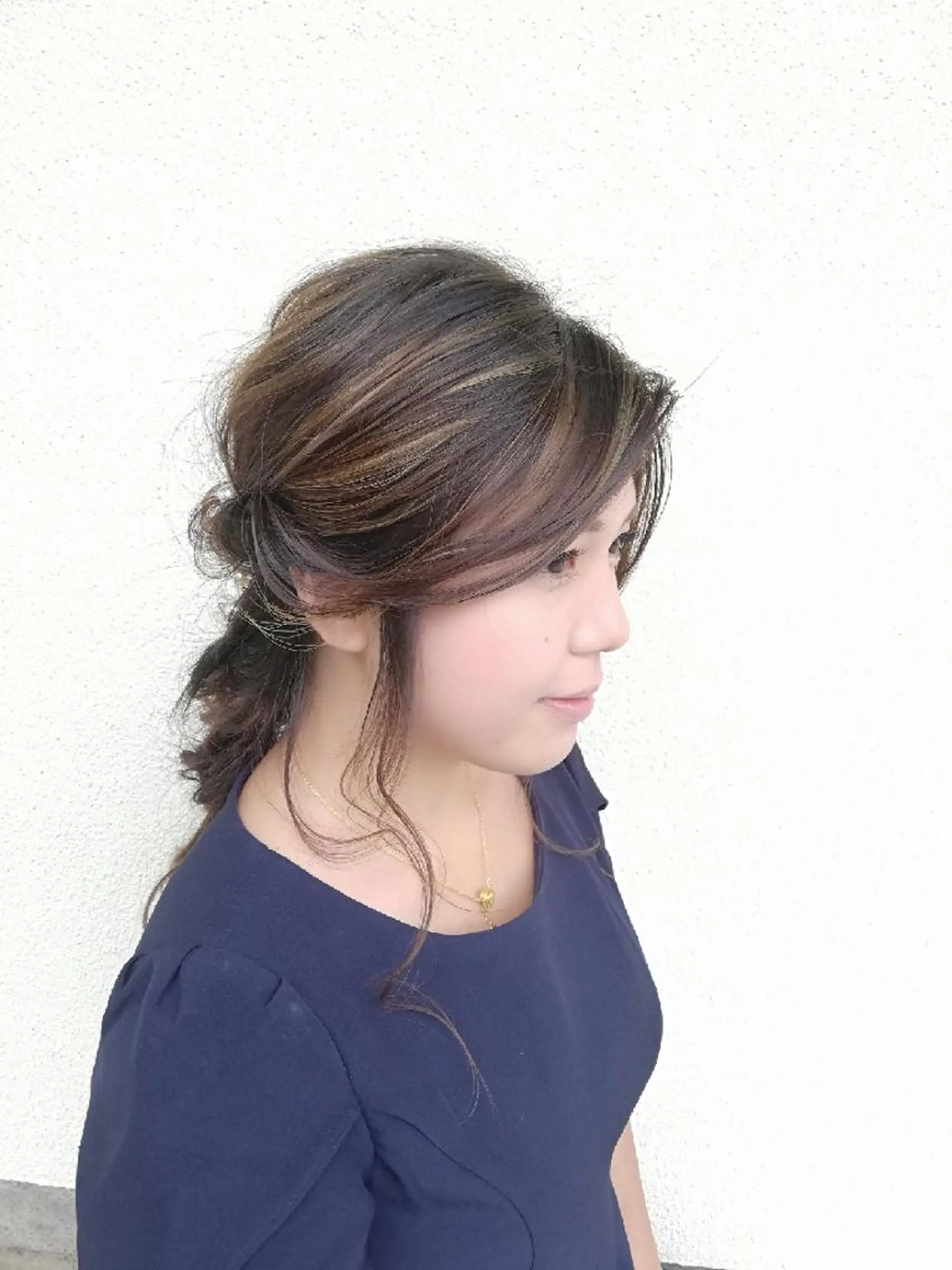 ヘアアレンジ cut&color LOTUS所属・小林　ローズパープル カット＆カラー美容室のヘアスタイル