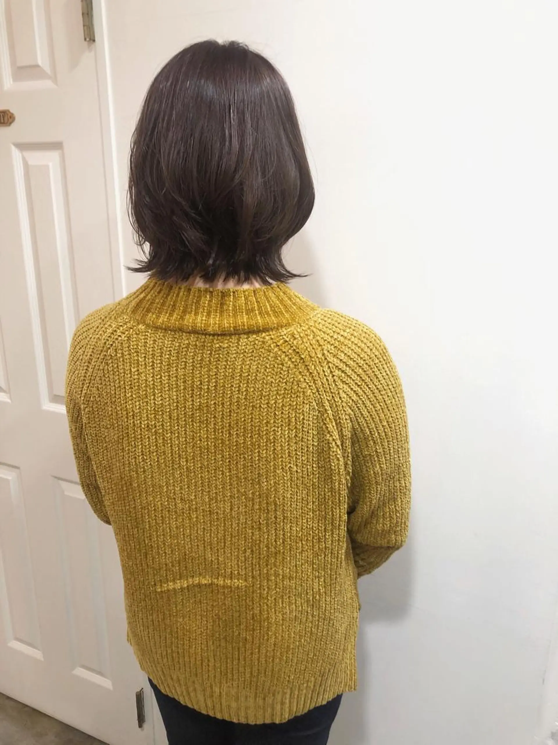 ミディアム カラー カット トリートメント MIOベージュカラー 柔らかいカラーのヘアスタイル