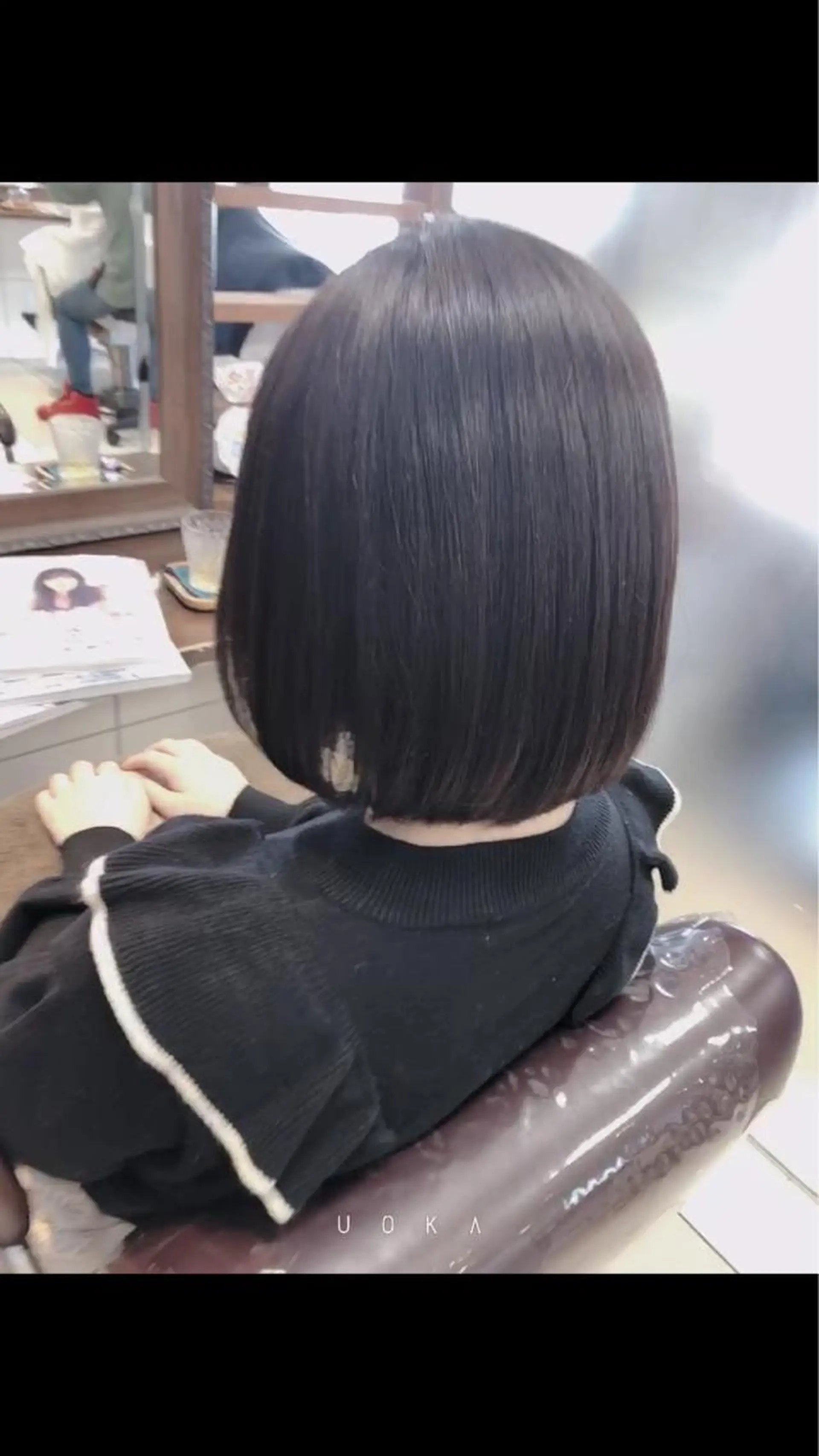 ショート カット 縮毛矯正 トリートメント 福見 美保のヘアスタイル