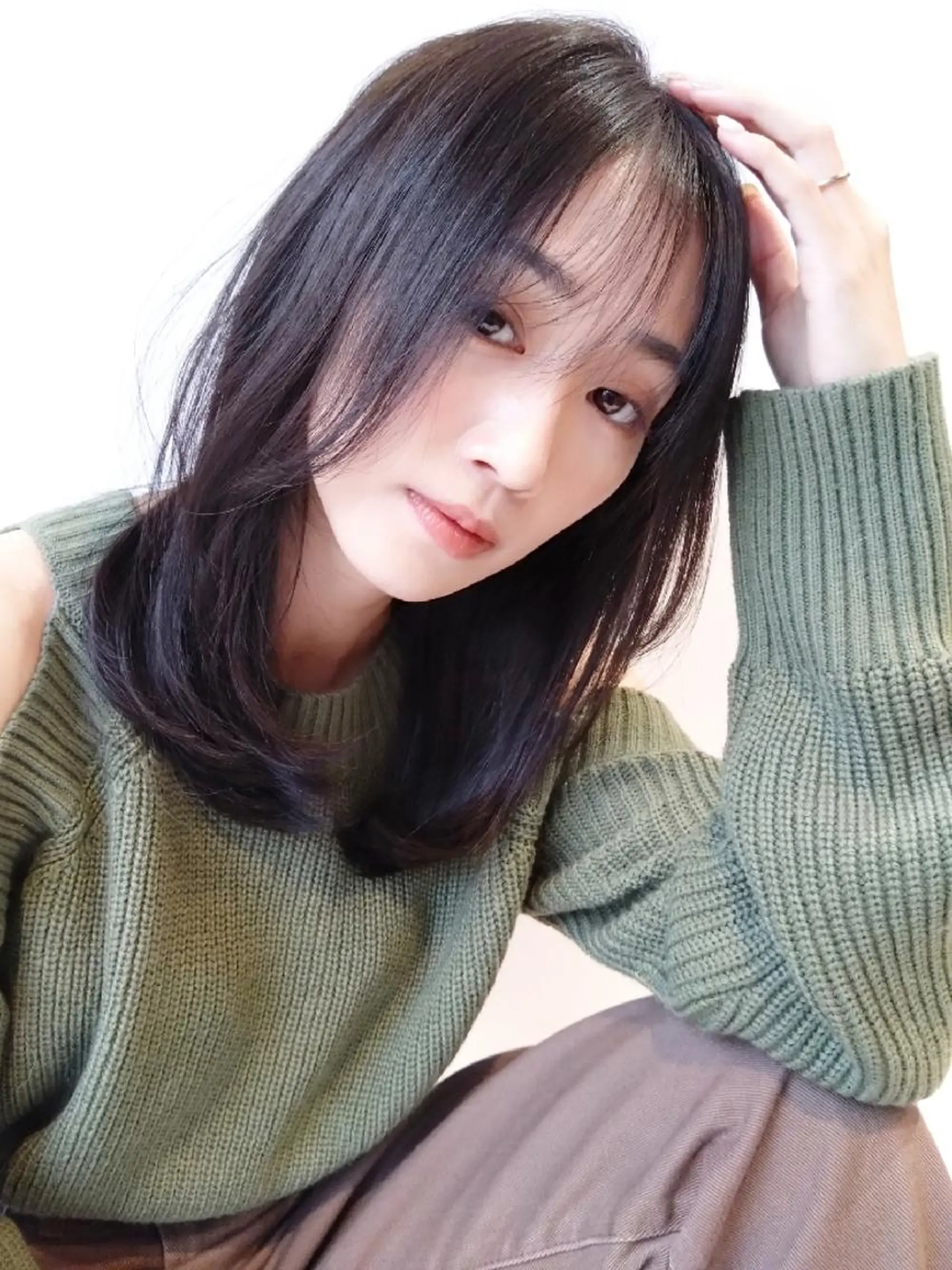 ミディアム カラー ブリーチ ケアブリーチ デザインカラー ハイライトカラー イルミナカラー ブリーチ/ヘアケア/ 艶髪/イギチハルのヘアスタイル