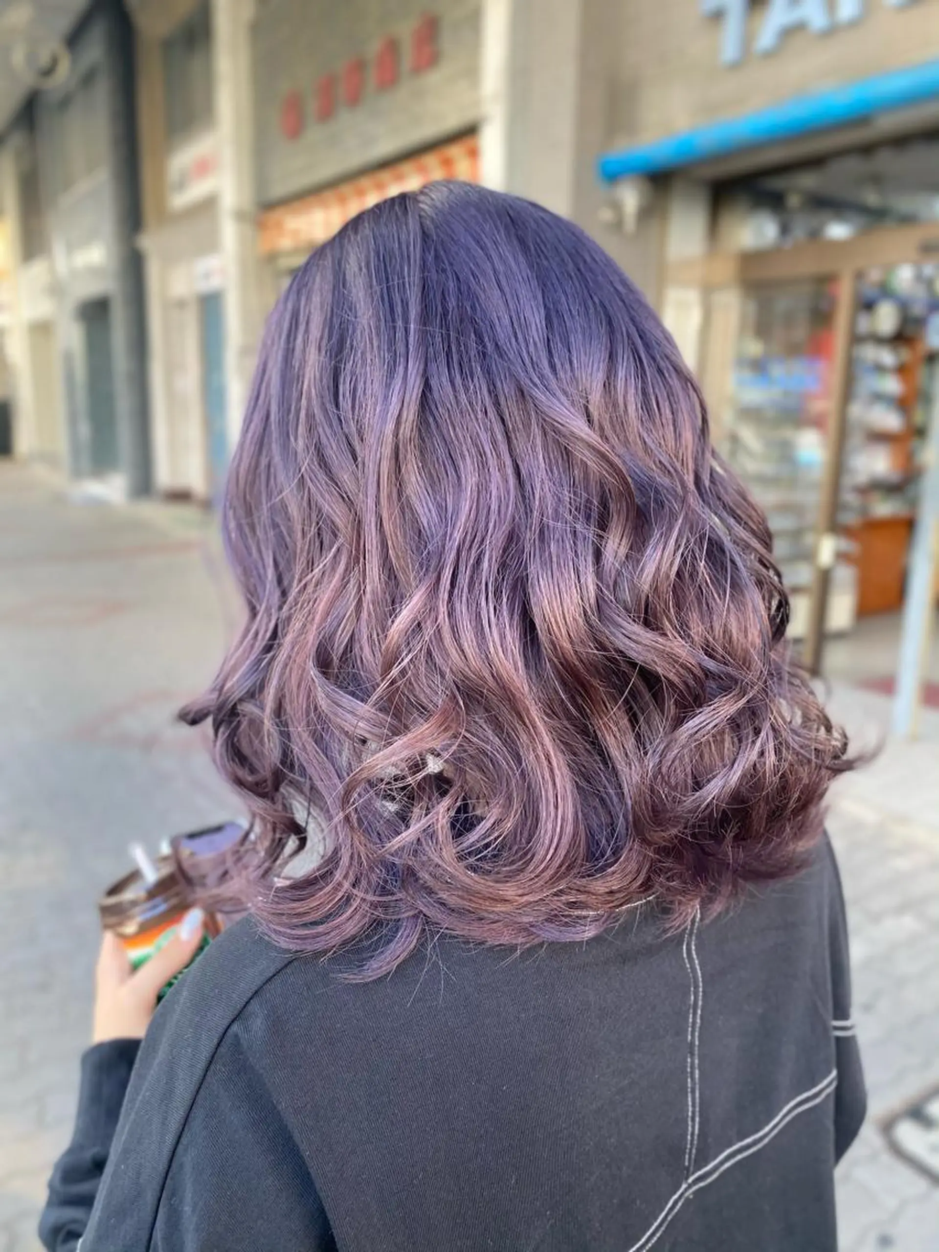 ミディアム アッシュ ヘアカラー ゆぴ☾‪/推しカラー /ハイトーンのヘアスタイル