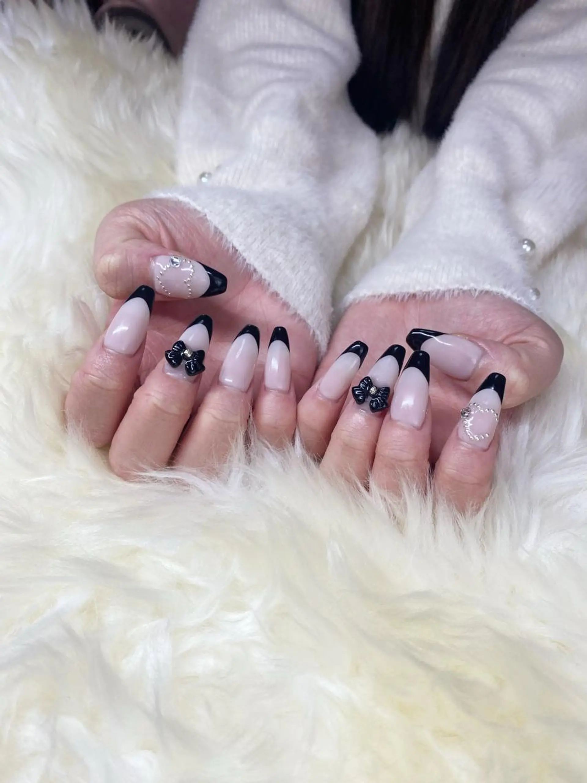 ロング ハンドネイル ハンドケア 💜MIYA nail川崎店のネイルデザイン