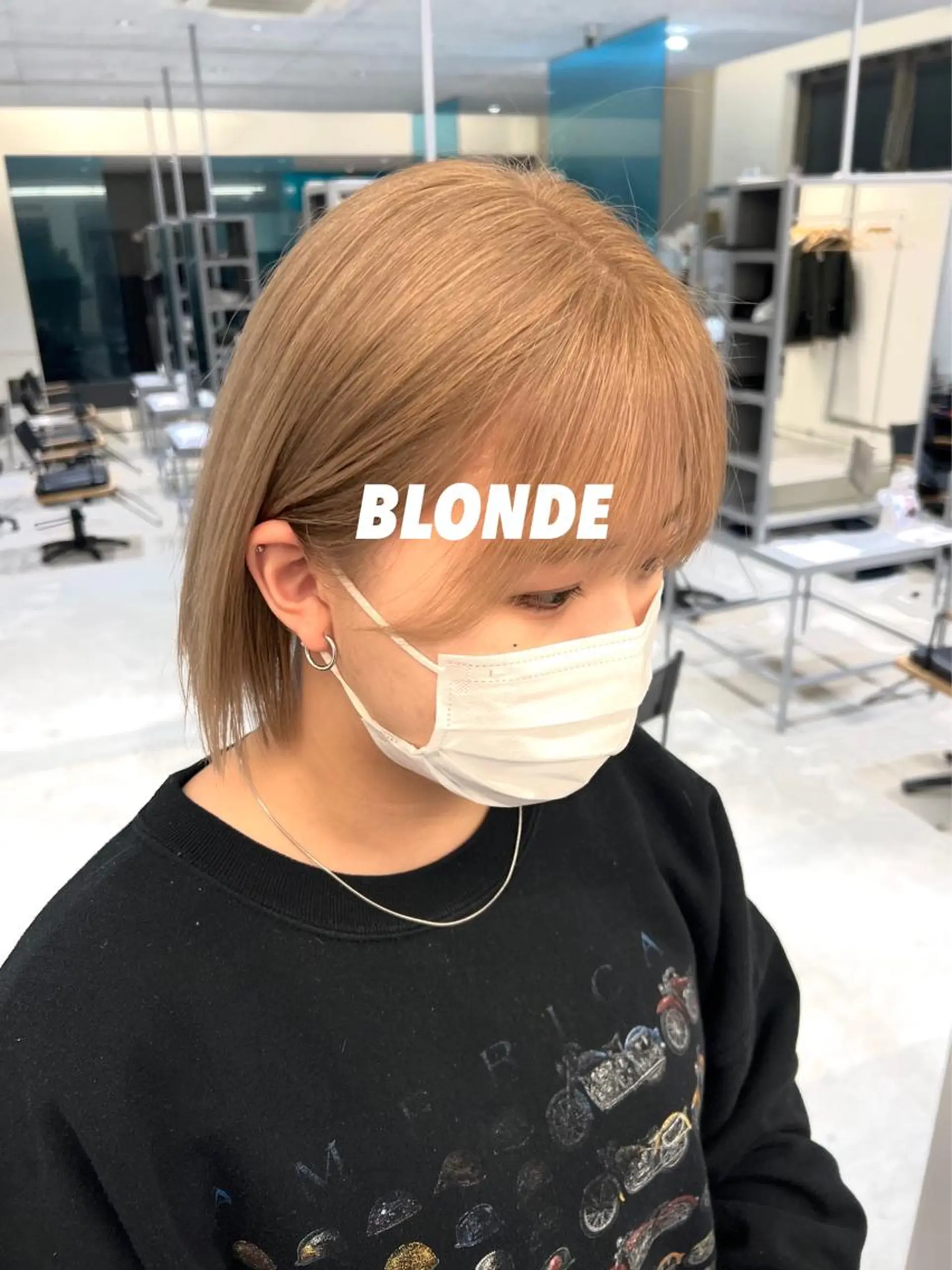 ミディアム ボブ 𝑬𝑰𝑲𝑰/ 金沢駅西口店のヘアスタイル