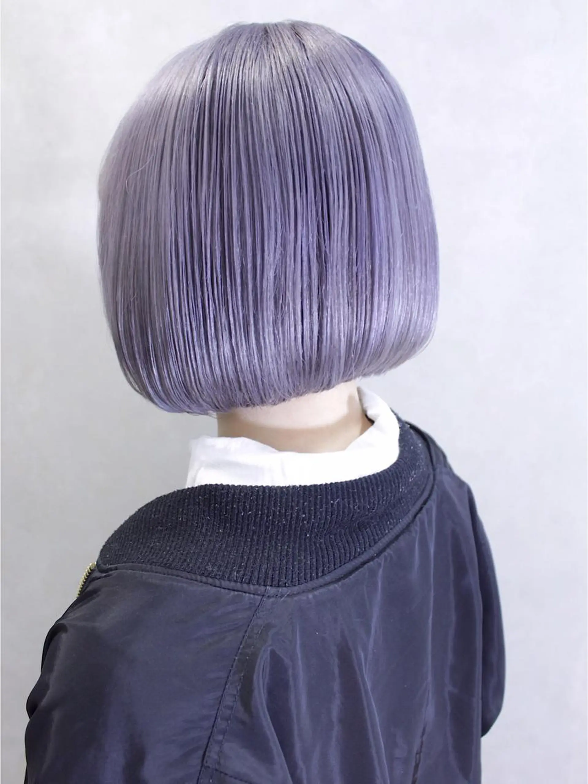 ショート カラー ヘアアレンジ ラベンダーカラー シルバー ヘアカラー トリートメント lani 天神大名/ブリーチのヘアスタイル