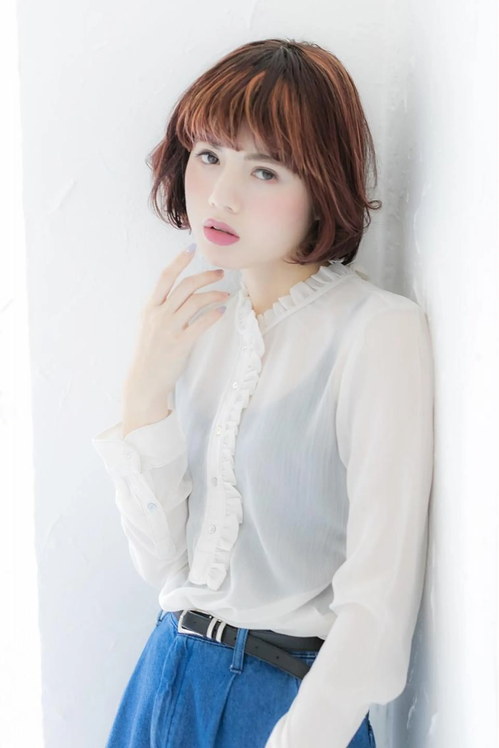 ミディアム ボブ トップスタイリスト 小澤純一のヘアスタイル