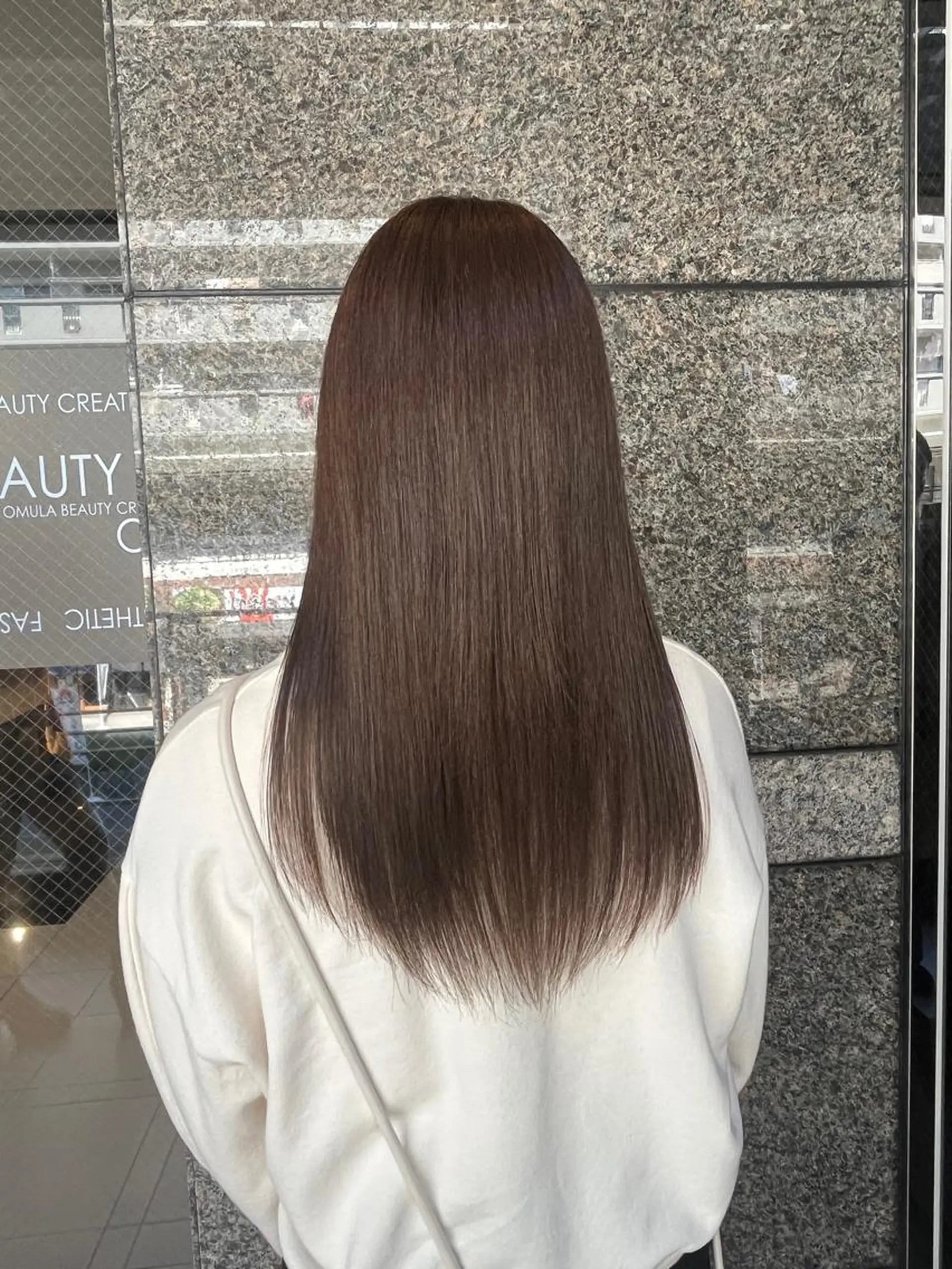 セミロング 🫧オリーブカラー/ 酸性縮毛矯正銀座🫧のヘアスタイル