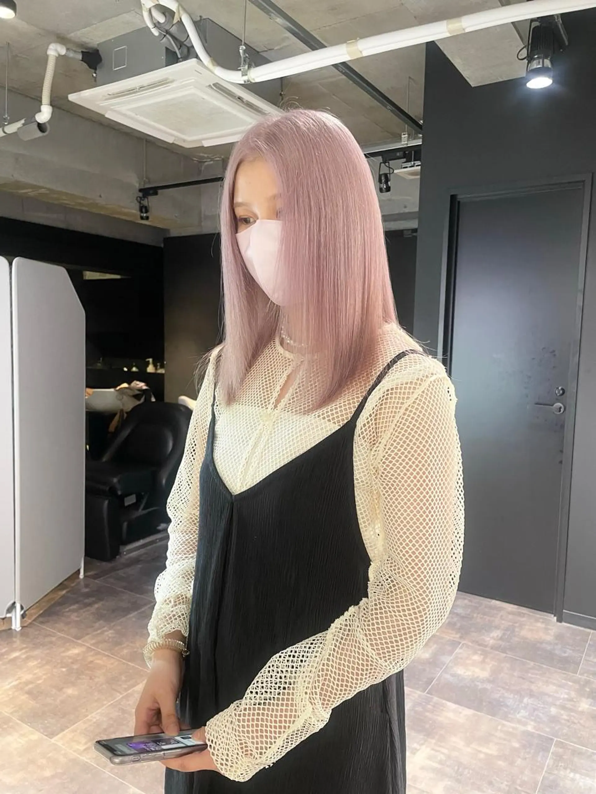 セミロング カラー ヘアカラー トリートメント 心斎橋/ブリーチ minamiのヘアスタイル