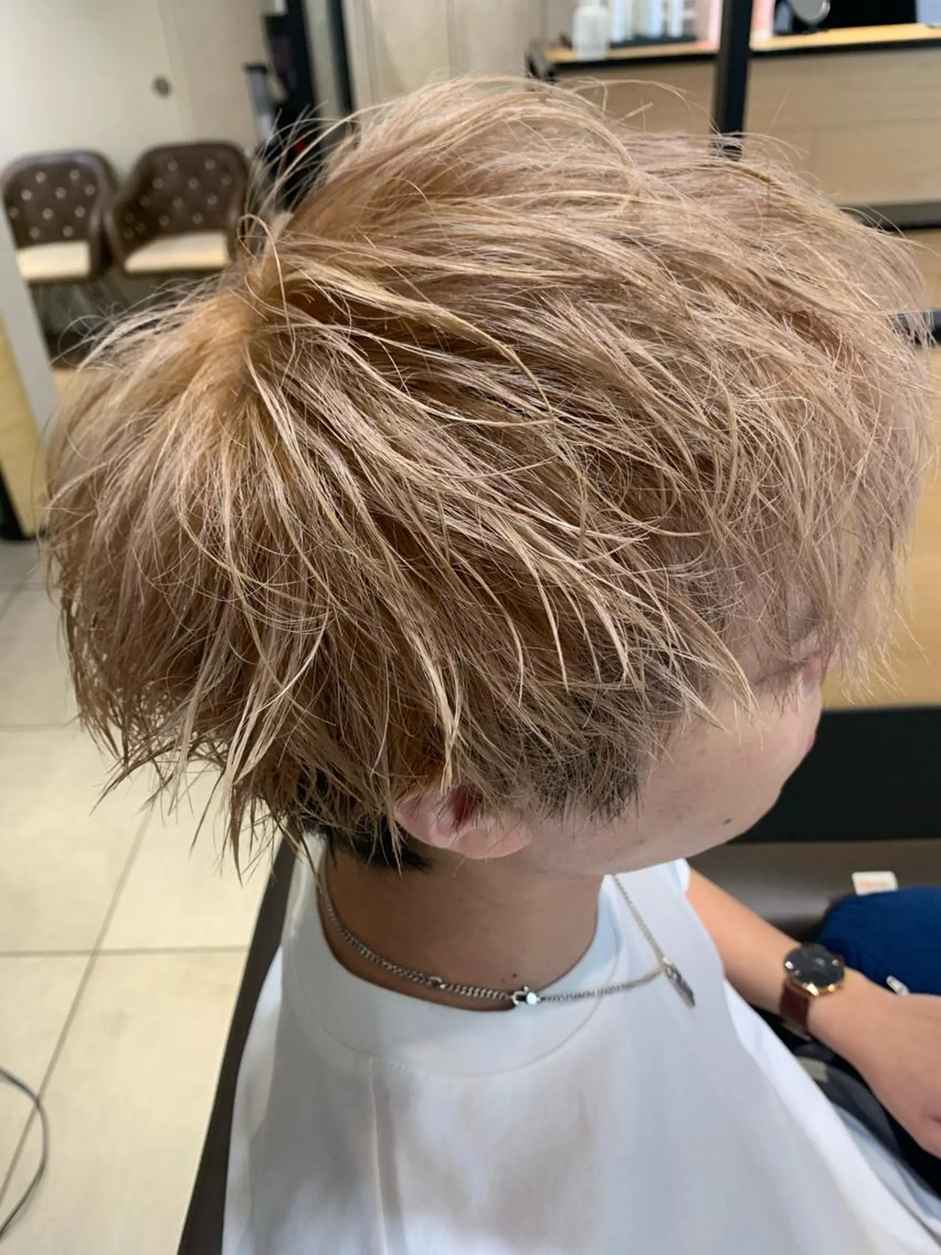 カラー ヘアアレンジ メンズ Moana by HEADLIGHT所属・tomoka／ デザインカラー🌺のヘアスタイル