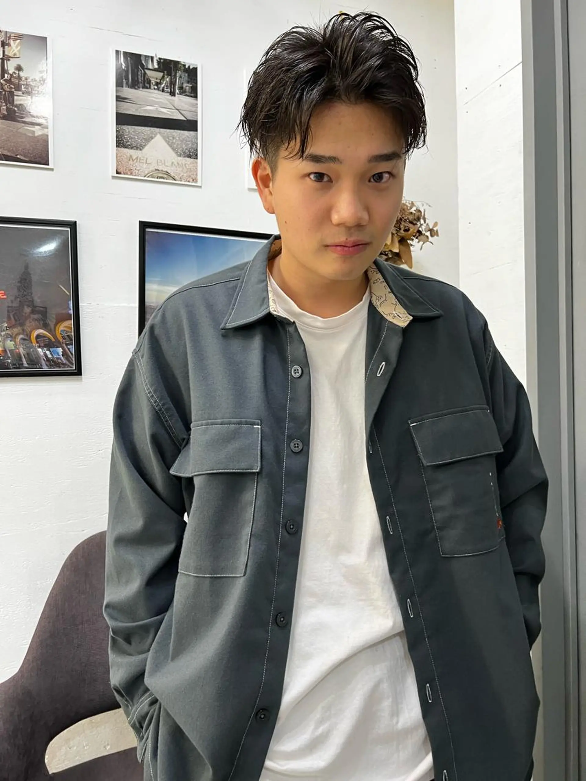 ショート メンズ ダメージレスブリーチ /艶髪/横須賀智也のヘアスタイル