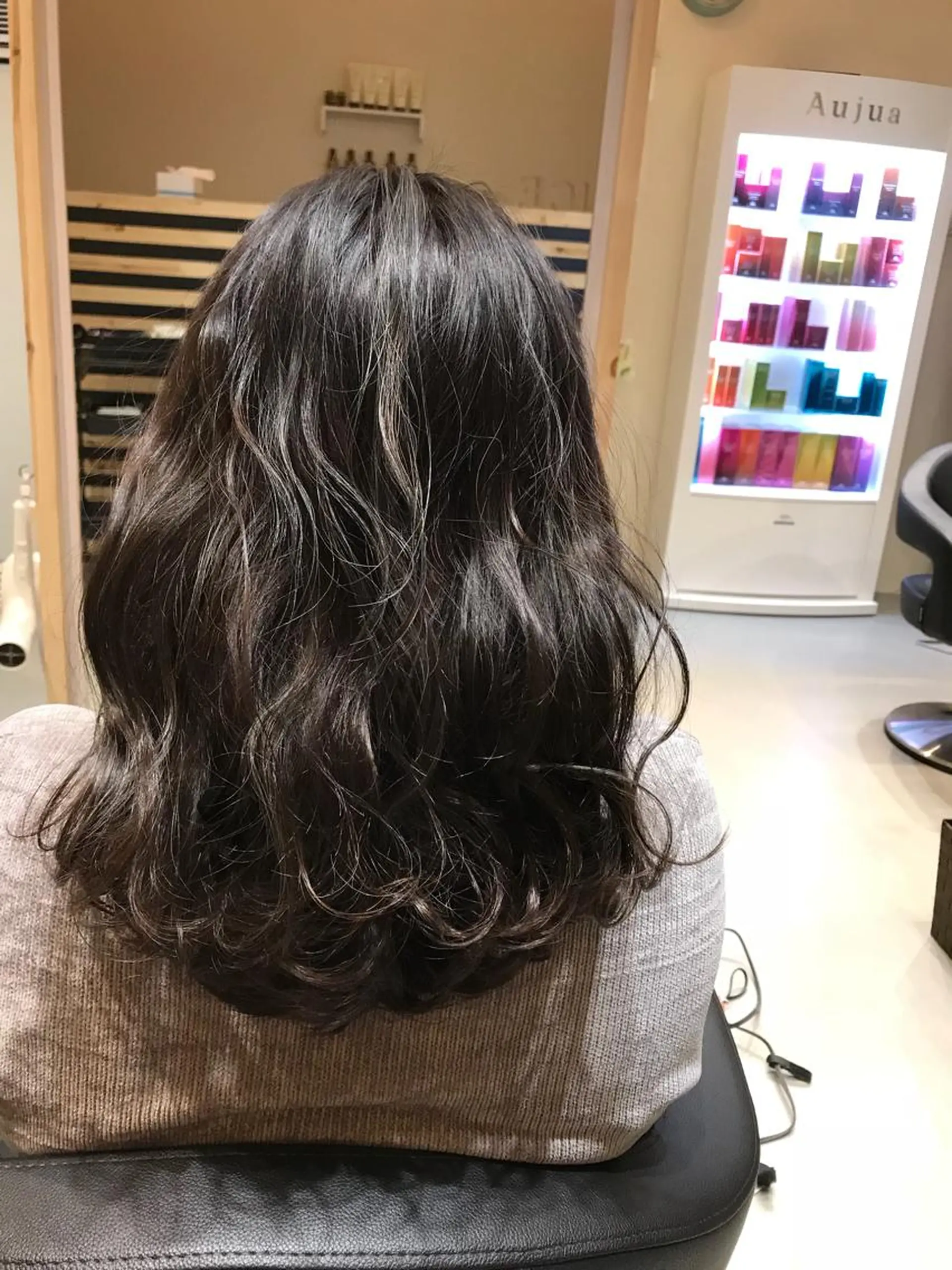 セミロング カラー 関口 友行のヘアスタイル