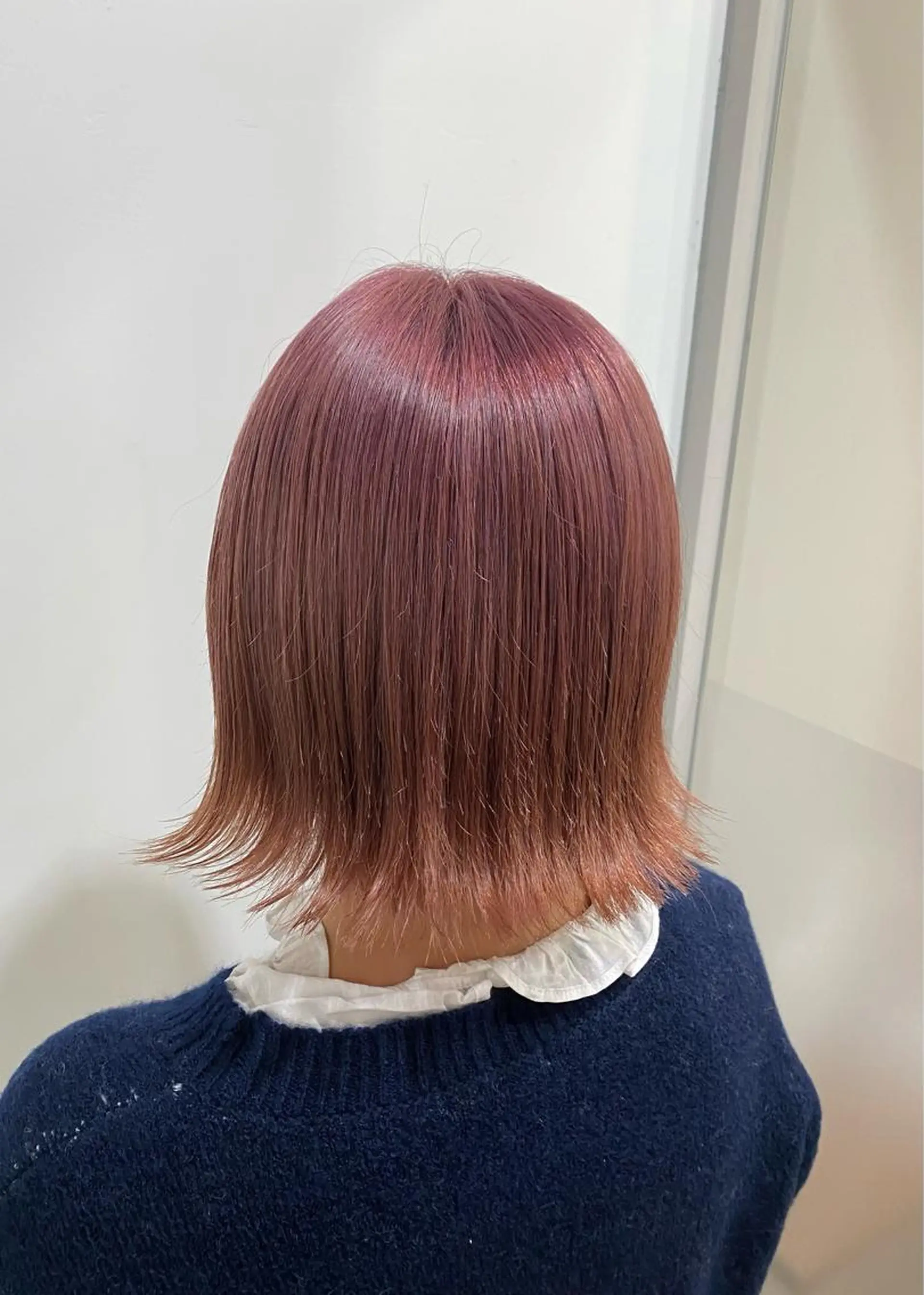 ショート カラー ベージュカラー ピンクカラー ピンクベージュ たなか もえなのヘアスタイル