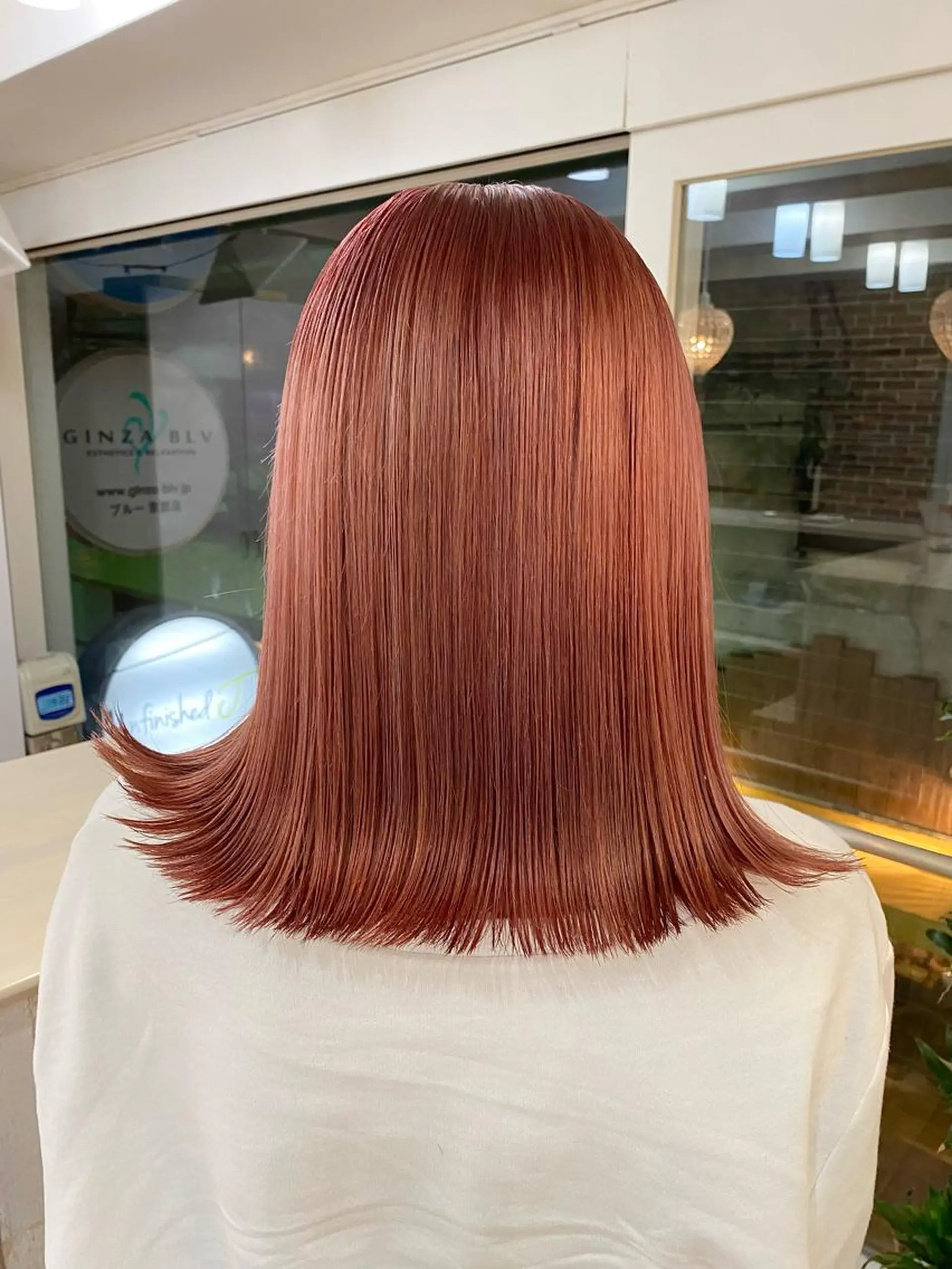 ミディアム カラー ヘアアレンジ ヘアカラー トリートメント 久米 治仁のヘアスタイル