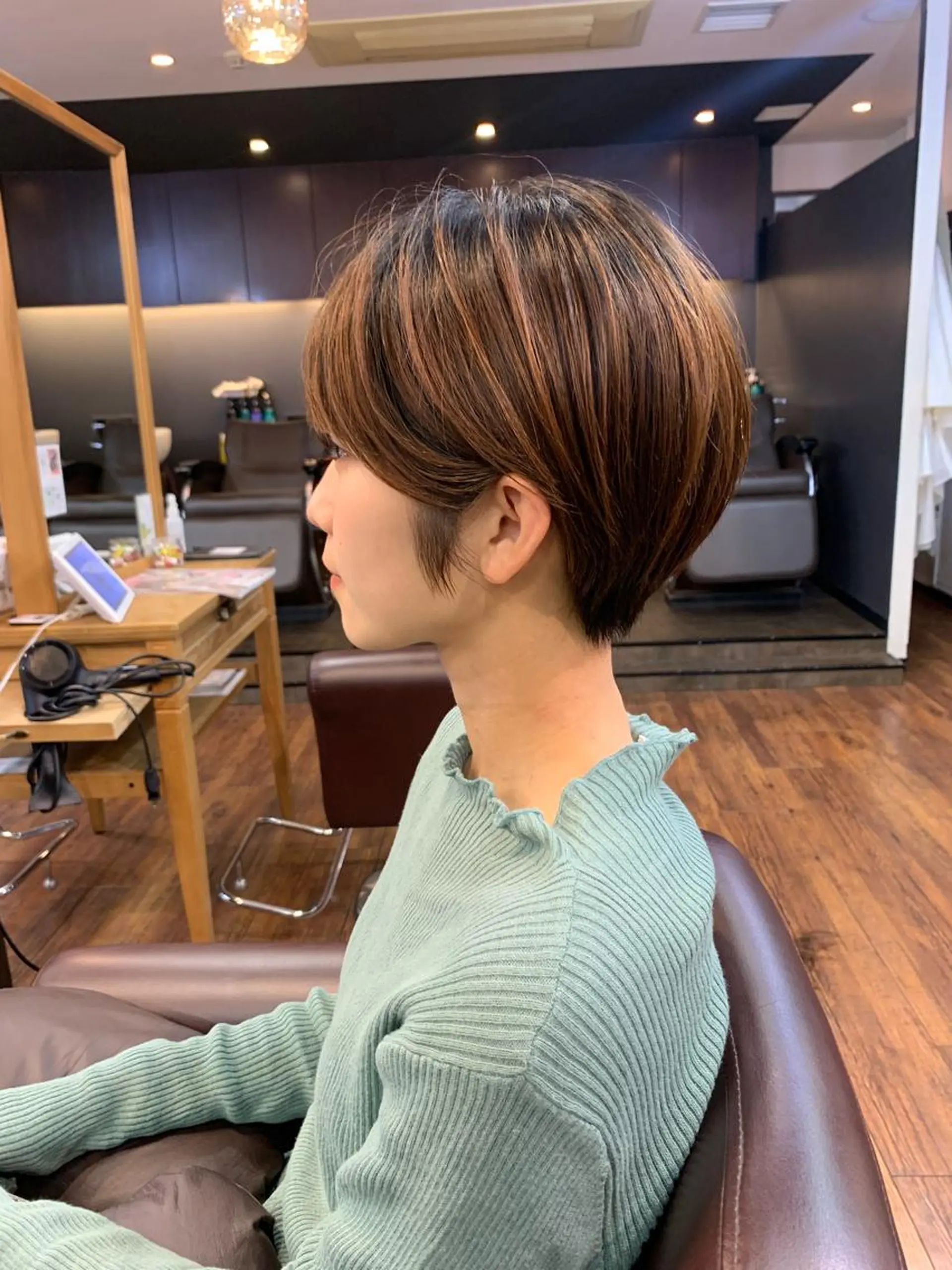 ショート 縮毛矯正/ショート/ レイヤー/畑中正敏のヘアスタイル