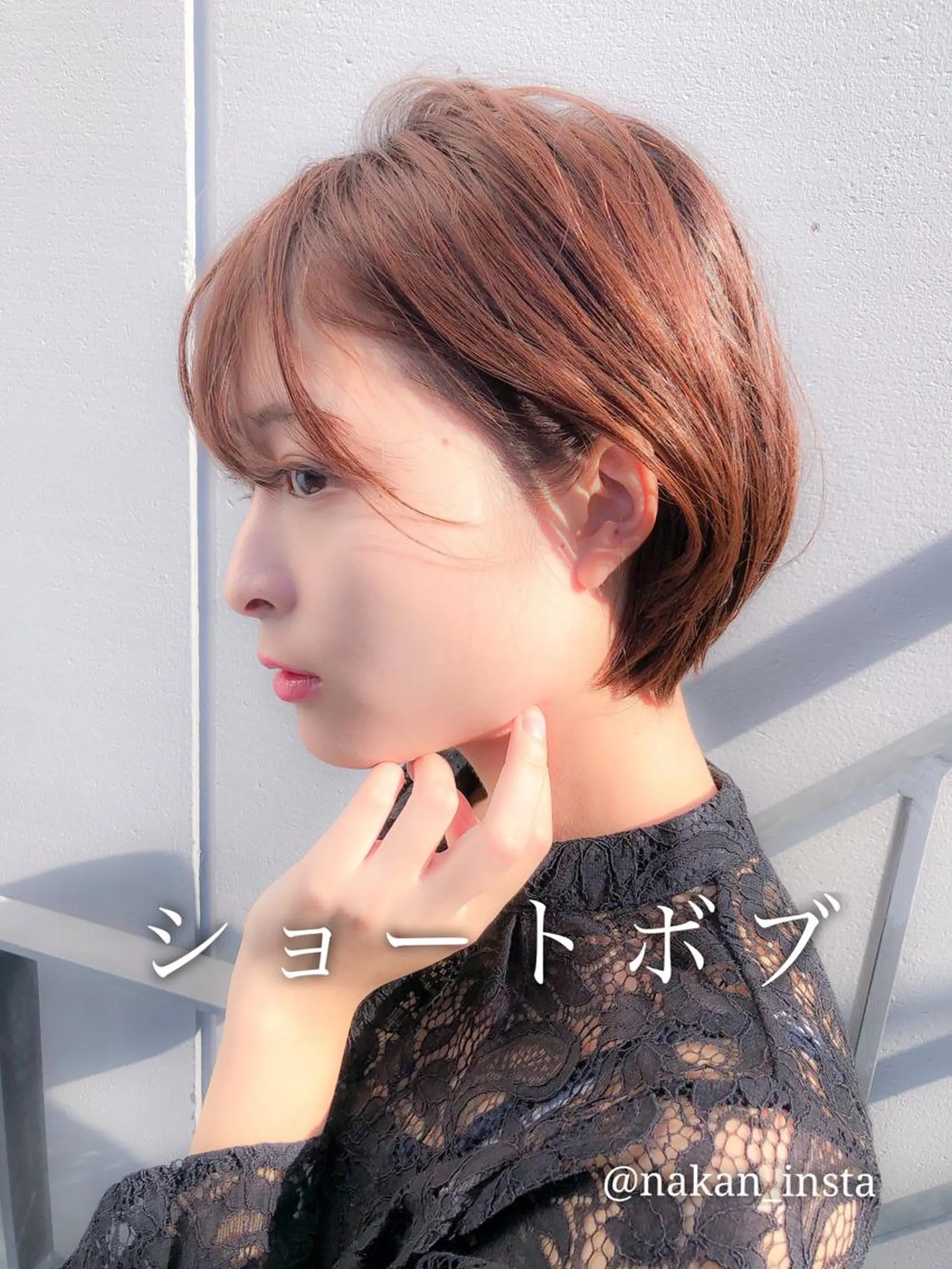 ショート カラー 顔周りレイヤー/ボブ 銀座✨中野まさひろのヘアスタイル