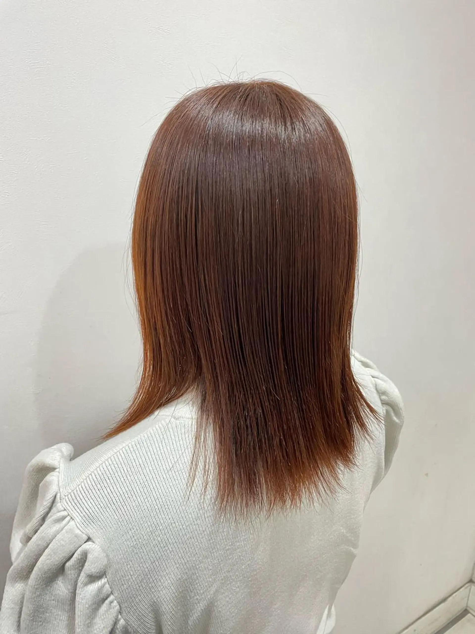 カラー ブラウンカラー オレンジ オレンジブラウン カット ヘアカラー 縮毛矯正 share salon JAM 町田 A-MIX bldg ジャム】所属・🤍🪄韓国風束間 マツパ　ゆうか💜のマツエク・マツパデザイン