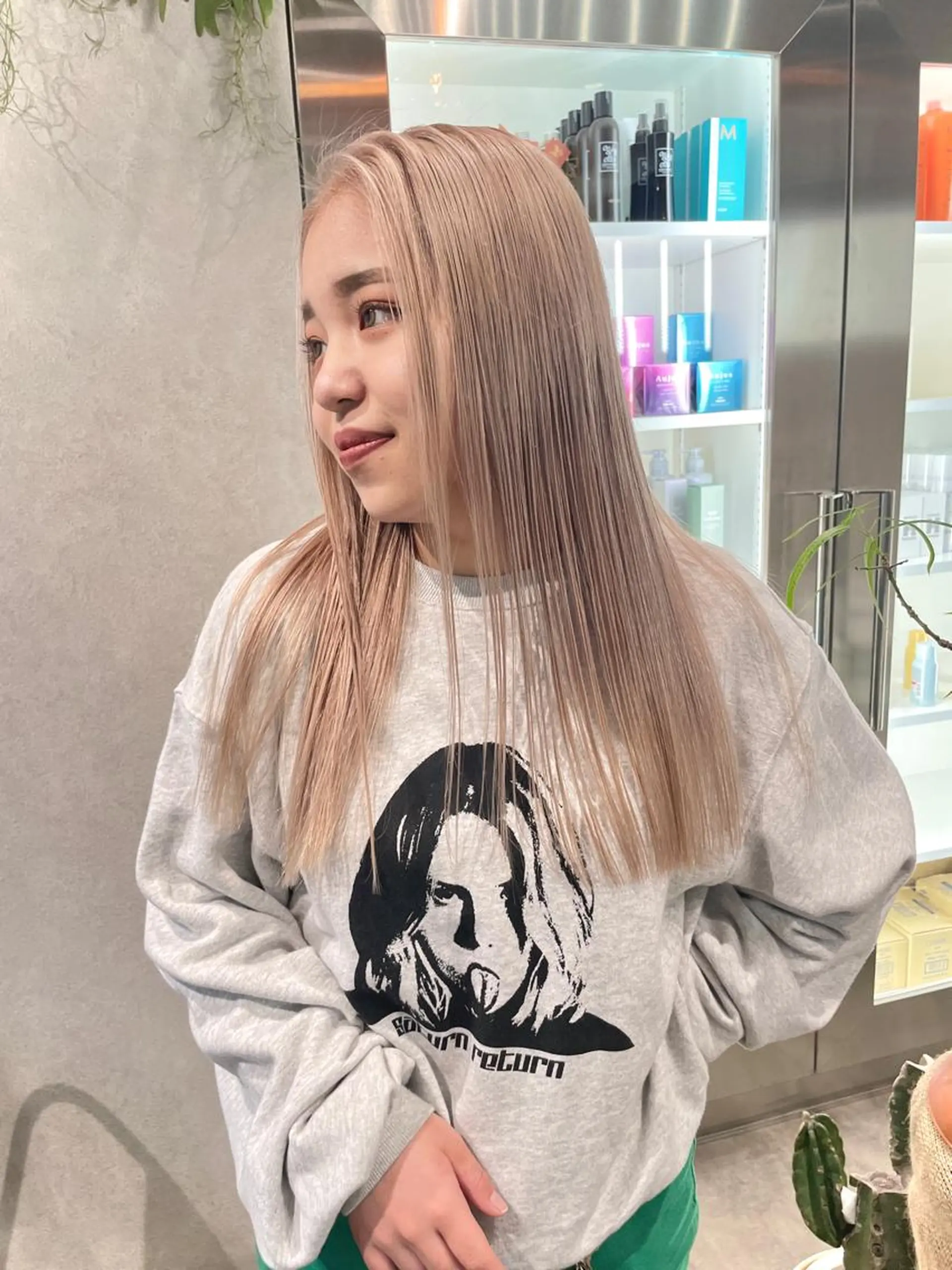 カラー ヘアカラー スミレ /メンズ /コーンロウのヘアスタイル