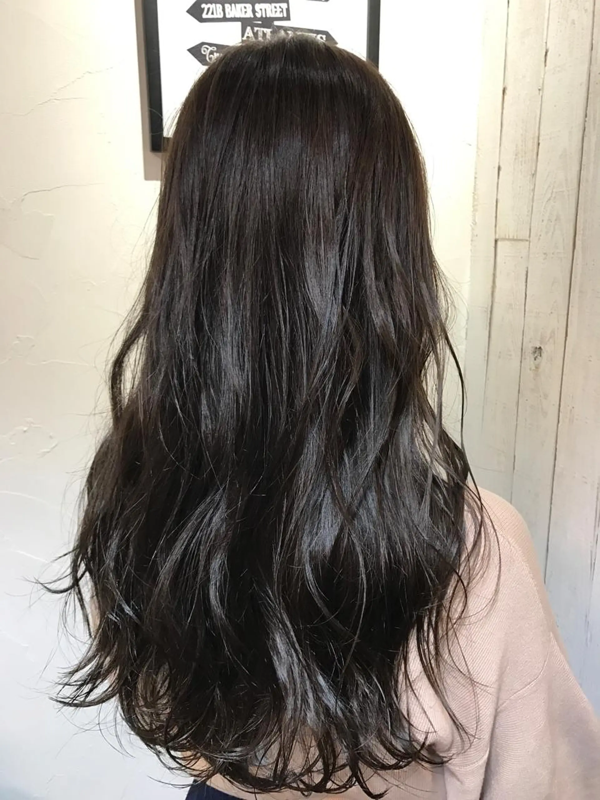 ロング カラー アッシュ ベージュカラー フォギーベージュ 松田 直也のヘアスタイル