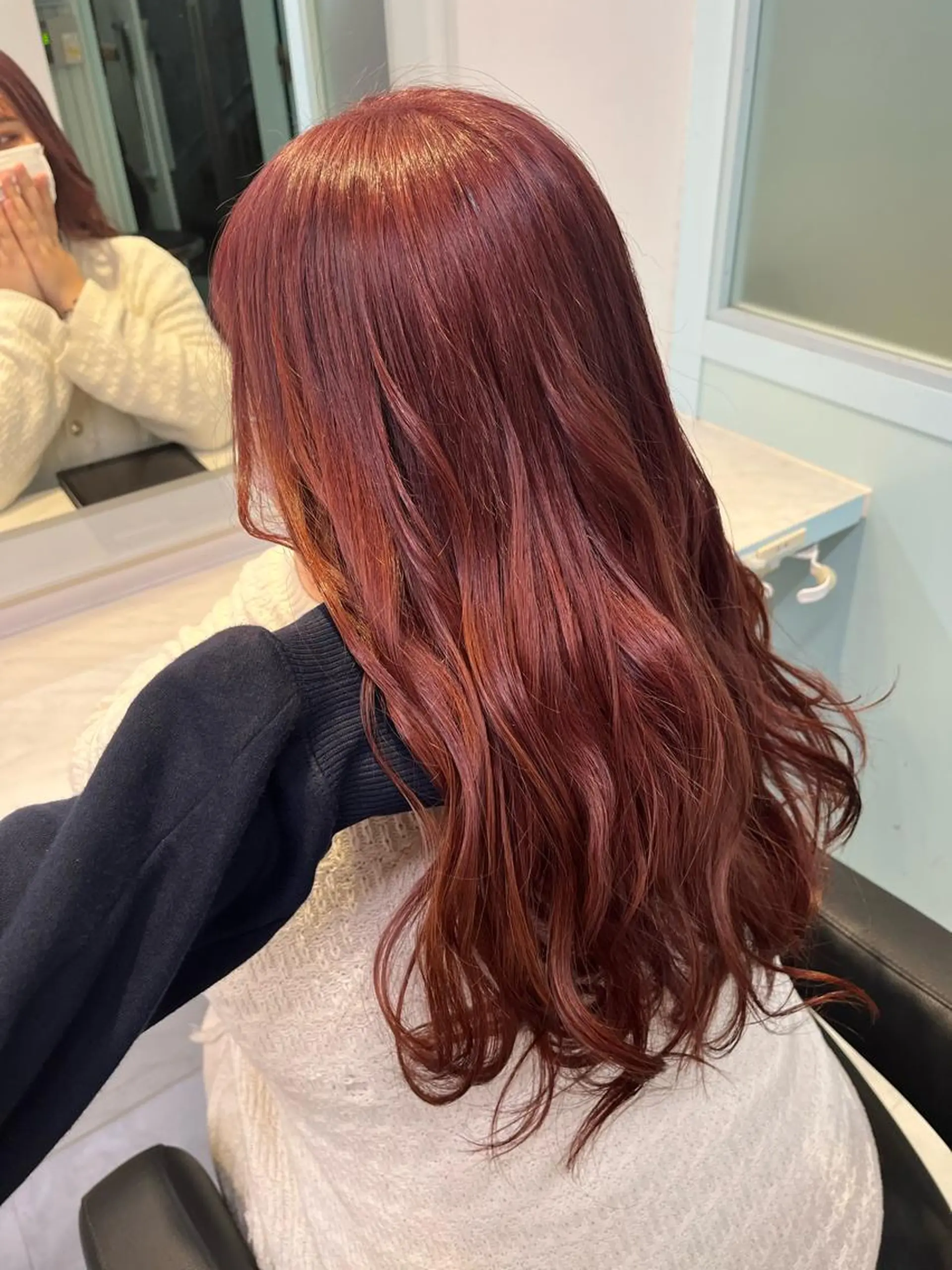 セミロング カラー ヘアアレンジ ヘアカラー トリートメント ヘアセット 愛されカラー🩷 はるなのヘアスタイル