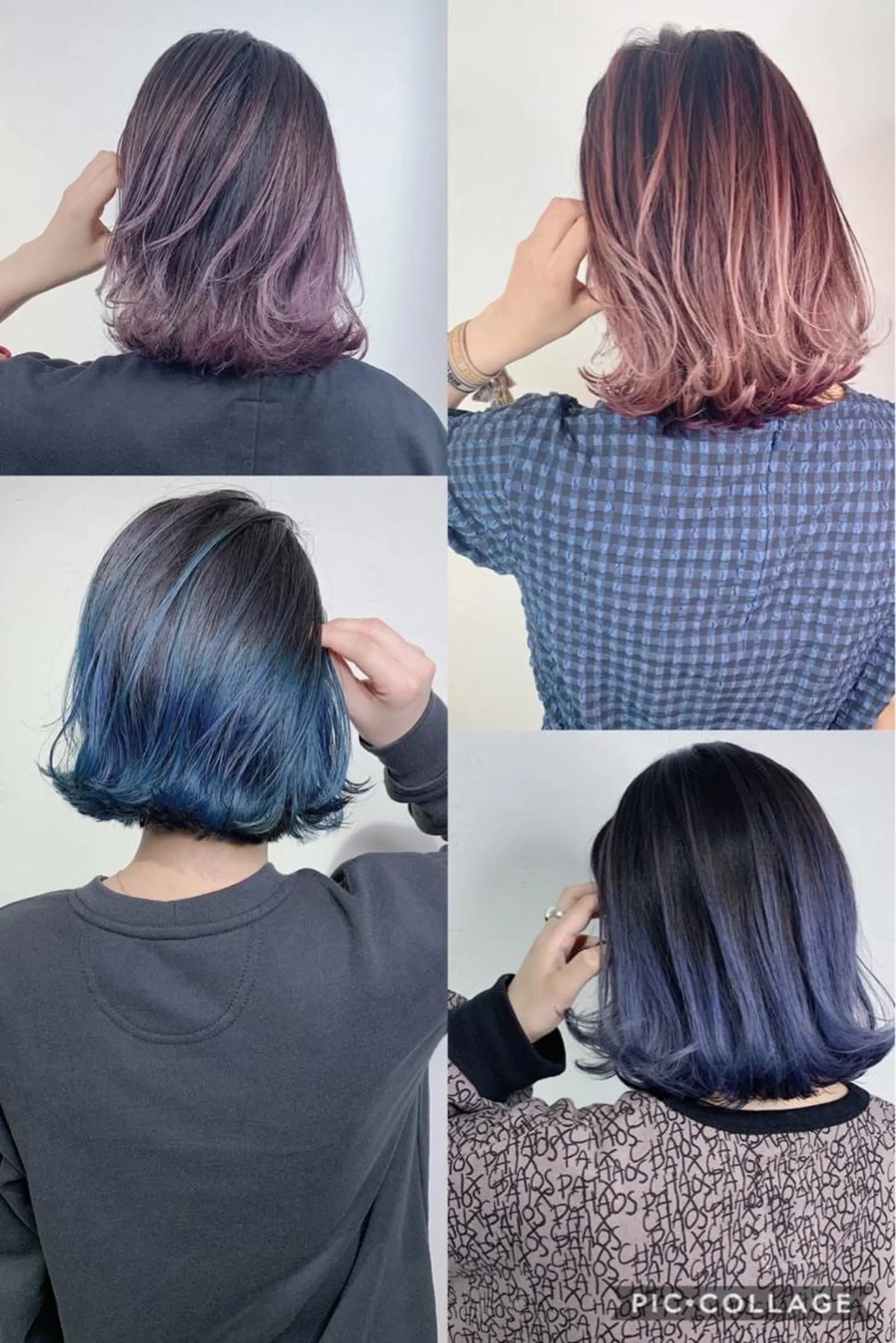 ミディアム カラー _WHITE 高槻のヘアスタイル