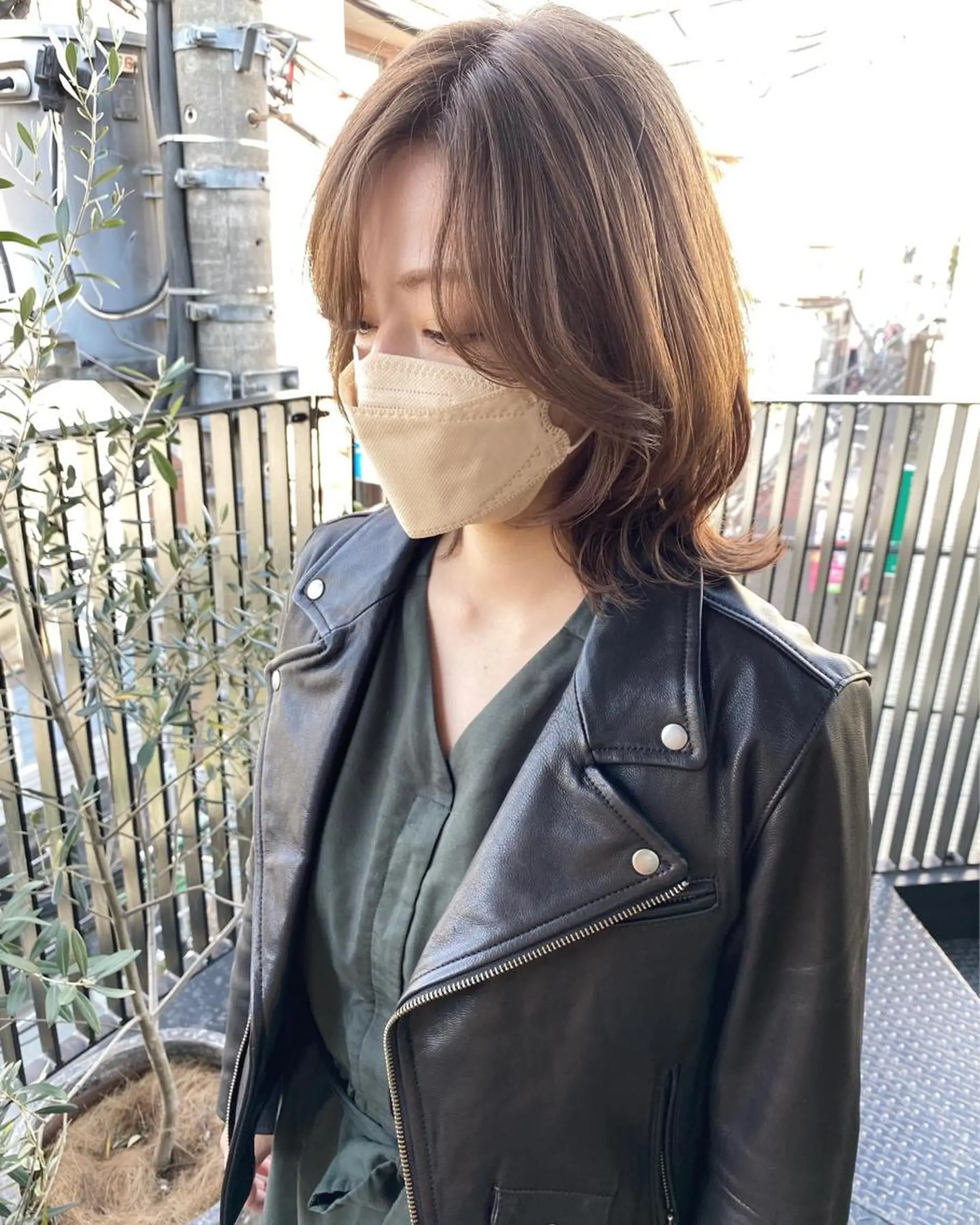 ミディアム カラー パーマ 髪質改善 縮毛矯正 トリートメント カット ヘアカラー OVER→三軒茶屋 /縮毛矯正・髪質改善のヘアスタイル