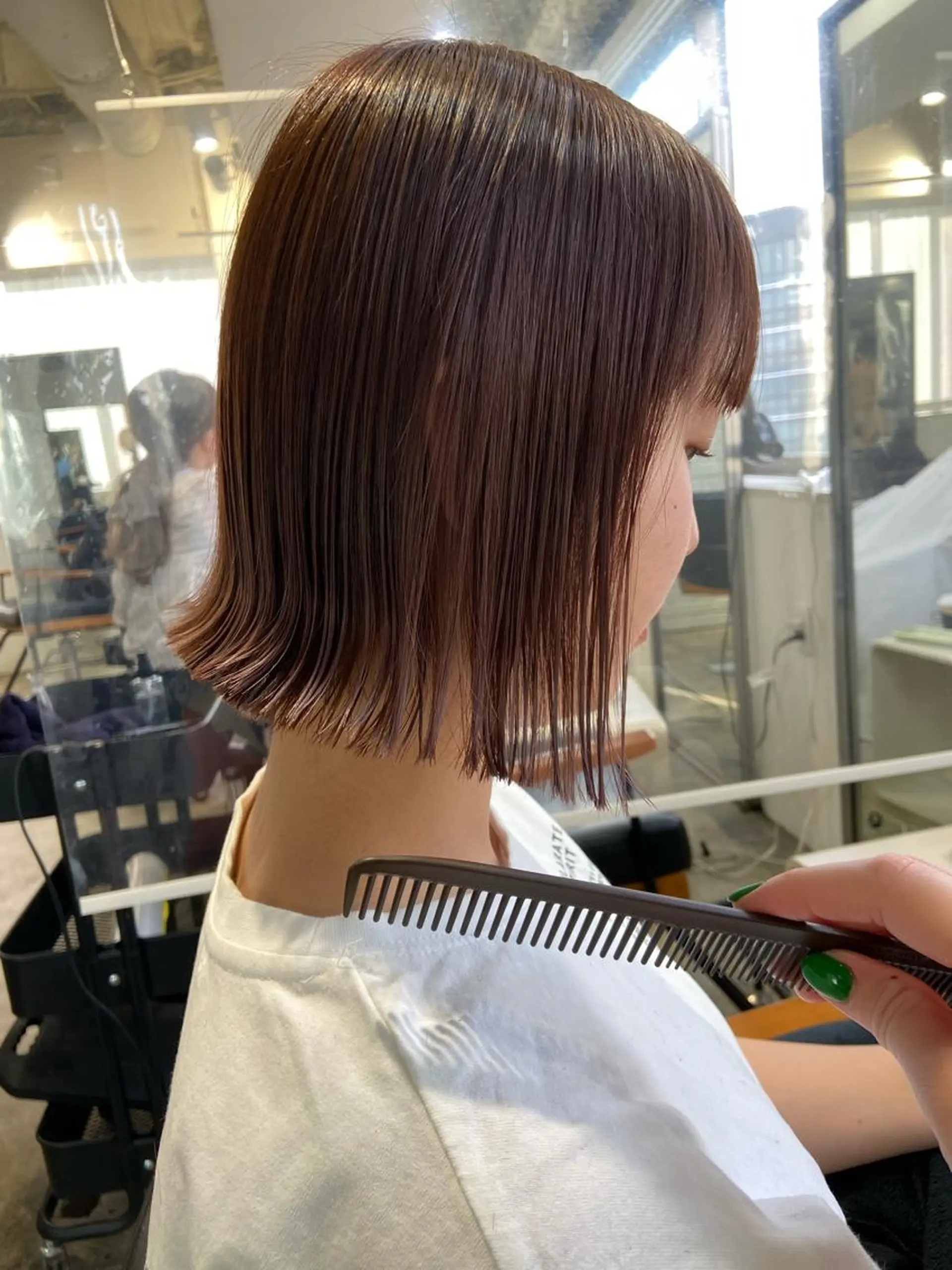 ショート カラー ブラウンカラー ラベンダーカラー ラベンダーブラウン ボブ カット ヘアカラー トリートメント 🪽似合わせカラー RENA.🪽🩶のヘアスタイル