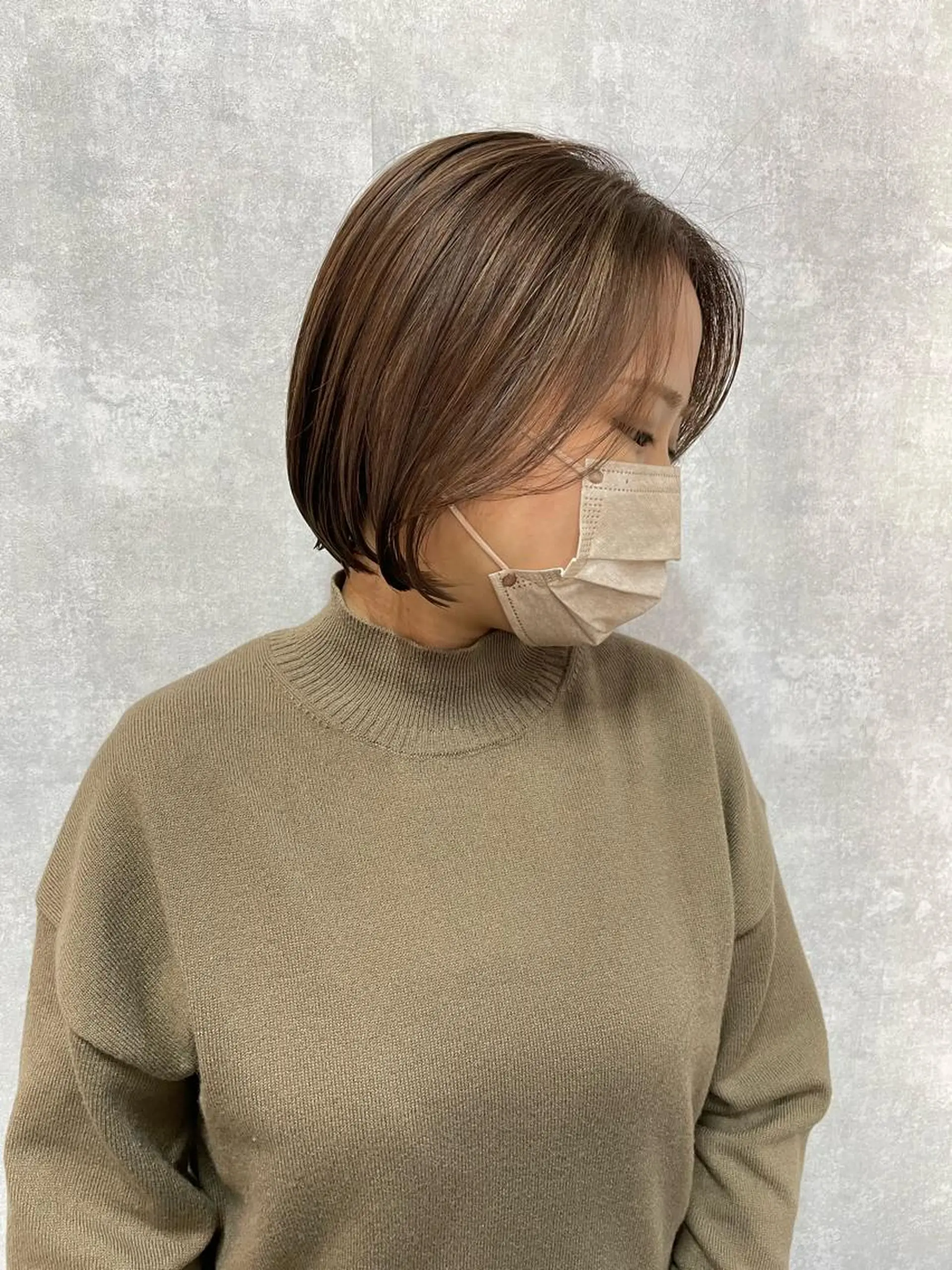 ショート 切りっぱなしボブ ショートボブ ハンサムショート 丸みショート アッシュ カット ヘアカラー トリートメント C’LD hair  produce /シールドヘア所属・モテ髪/ボブ/ショー ト/アダチフウトのヘアスタイル