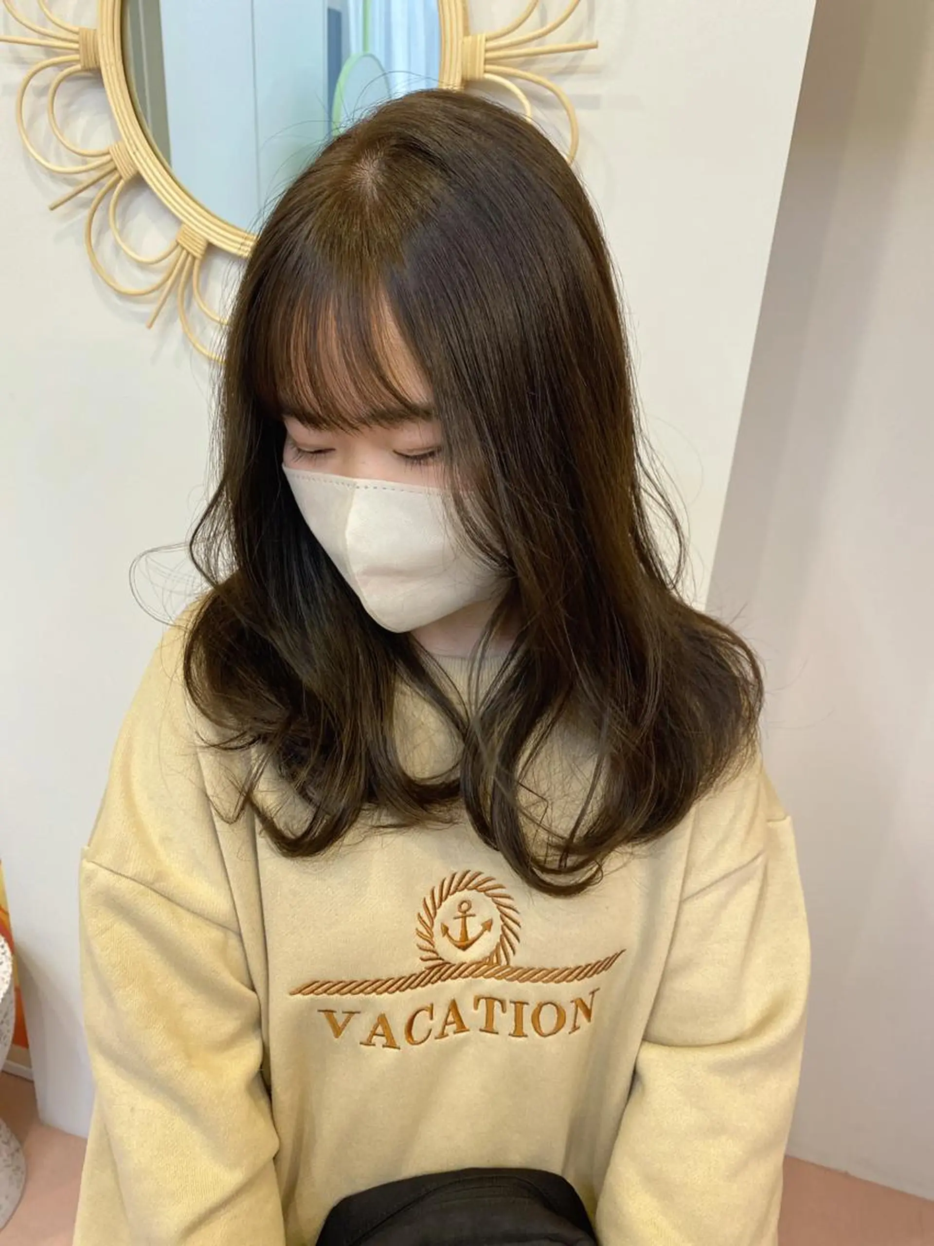 ロング カラー ミント akim kaminoke所属・矢場町 🌟yopiのヘアスタイル